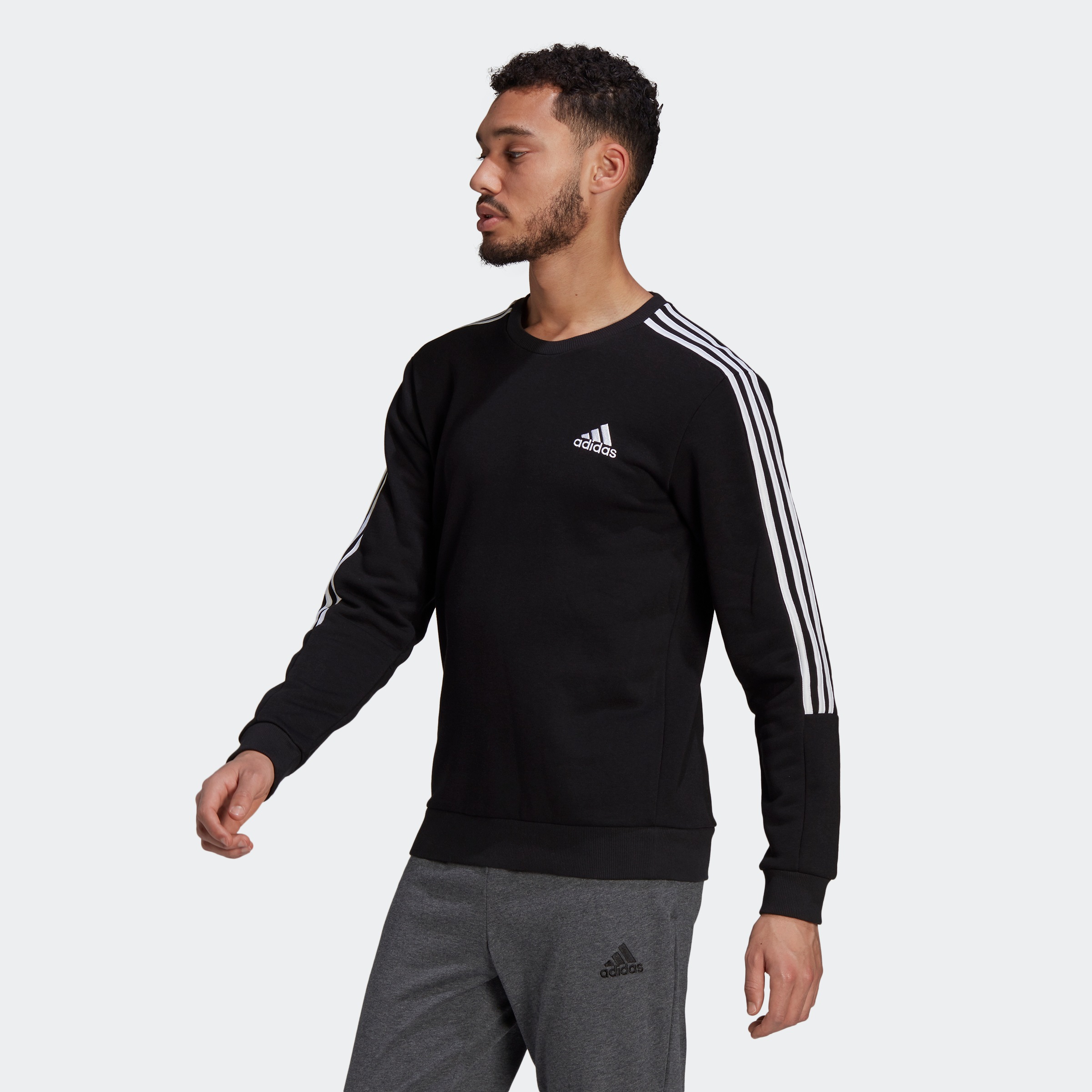 Image of adidas Performance Sweatshirt »ESSENTIALS FLEECE CUT 3-STREIFEN« bei Ackermann Versand Schweiz