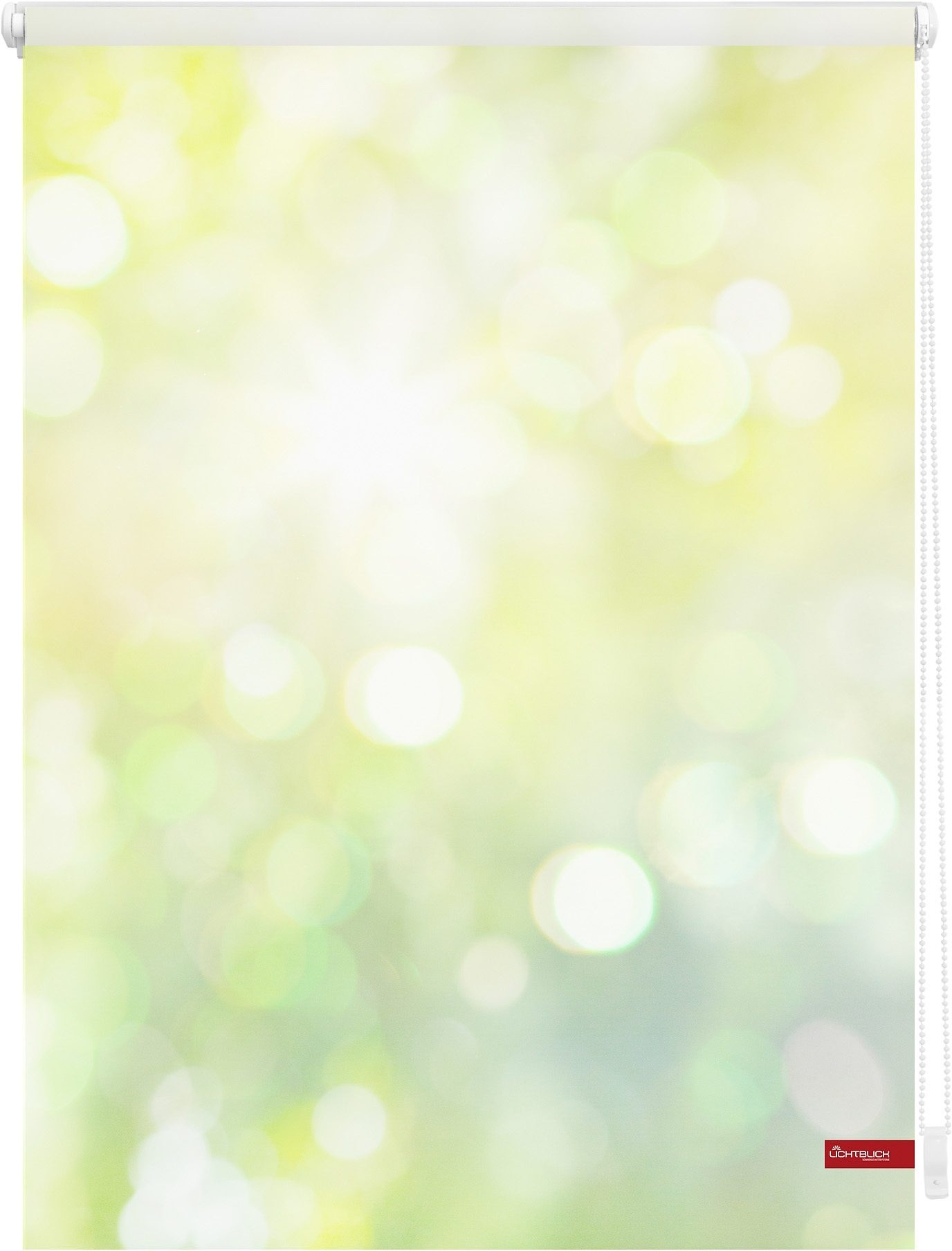 Image of LICHTBLICK ORIGINAL Seitenzugrollo »Klemmfix Motiv Lichtspiel«, Lichtschutz, ohne Bohren, freihängend, bedruckt bei Ackermann Versand Schweiz