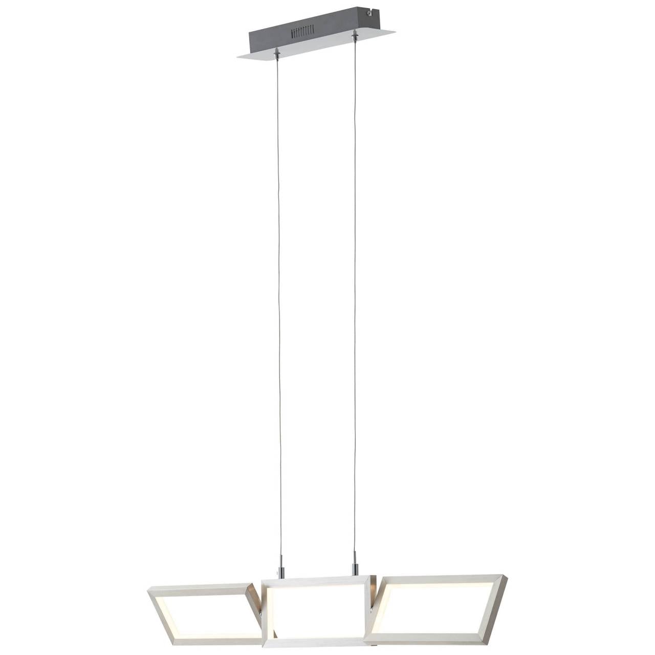 Brilliant Pendelleuchte »Tunar«, 3 flammig, Leuchtmittel LED-Modul | LED fest integriert, LED Hängelampe 3flg alu