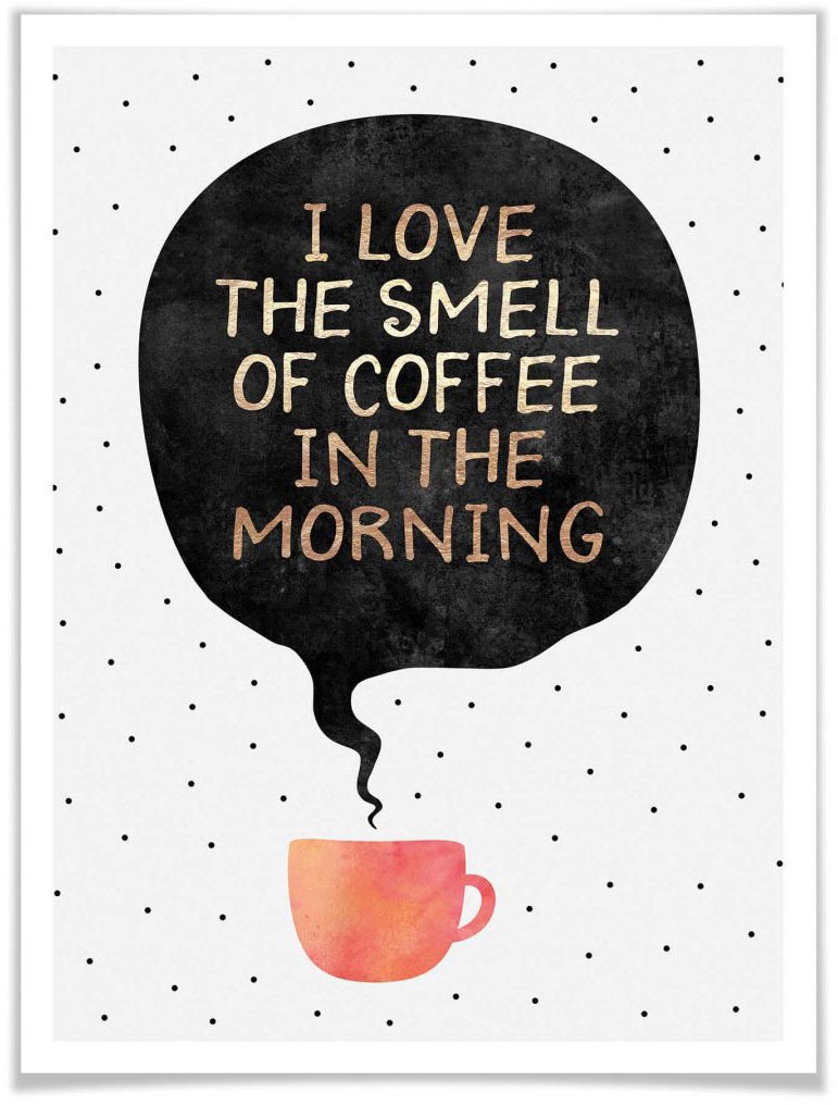 Image of Wall-Art Poster »smell of coffee«, Schriftzug, (1 St.) bei Ackermann Versand Schweiz