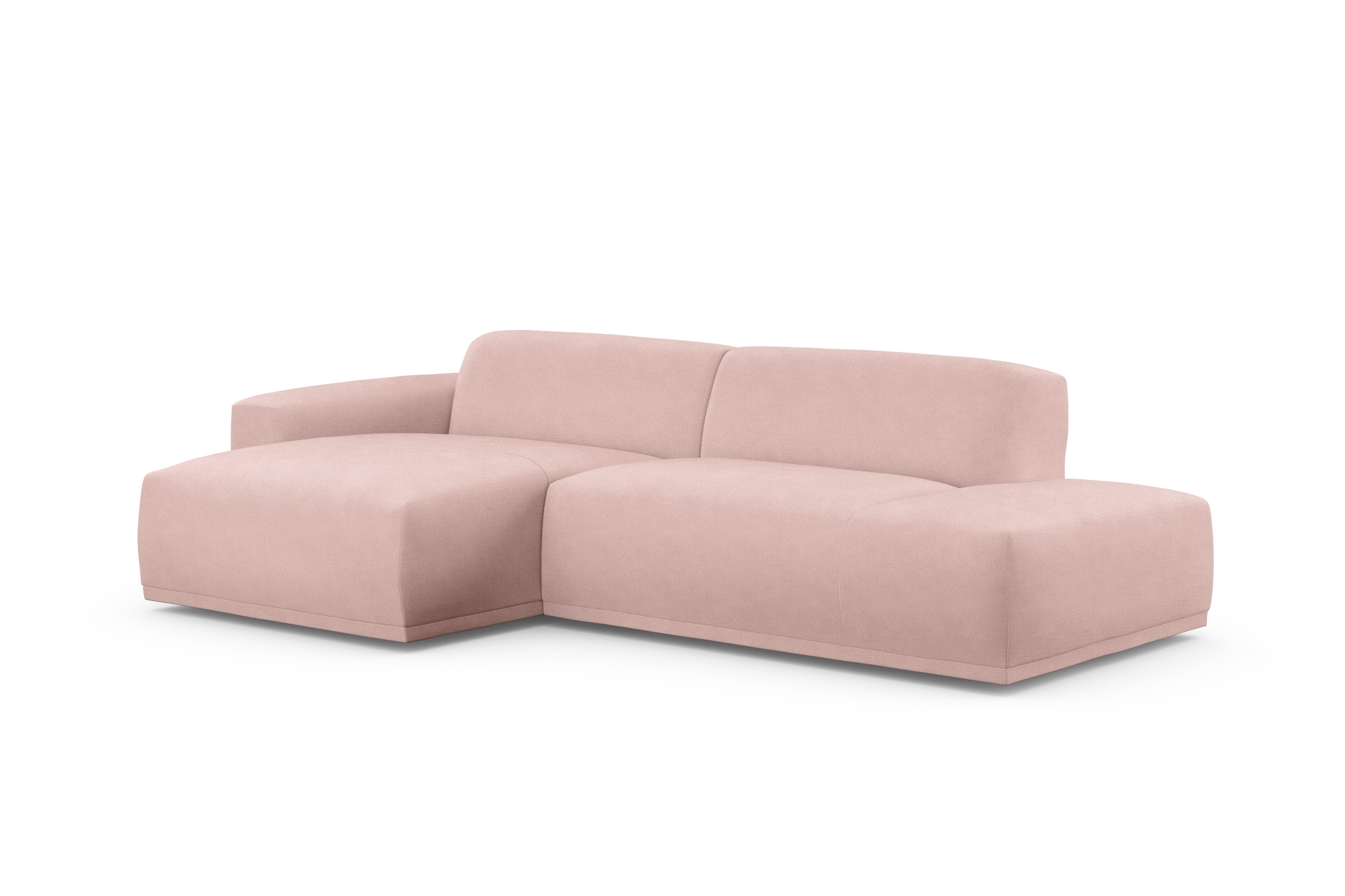 TRENDMANUFAKTUR Ecksofa »Braga, mit hochwertigem Kaltschaum, L-Form, Japandi-Design« modernes Sofa, Couch mit hohem Sitzkomfort, 275/72/160 cm (B/H/T)