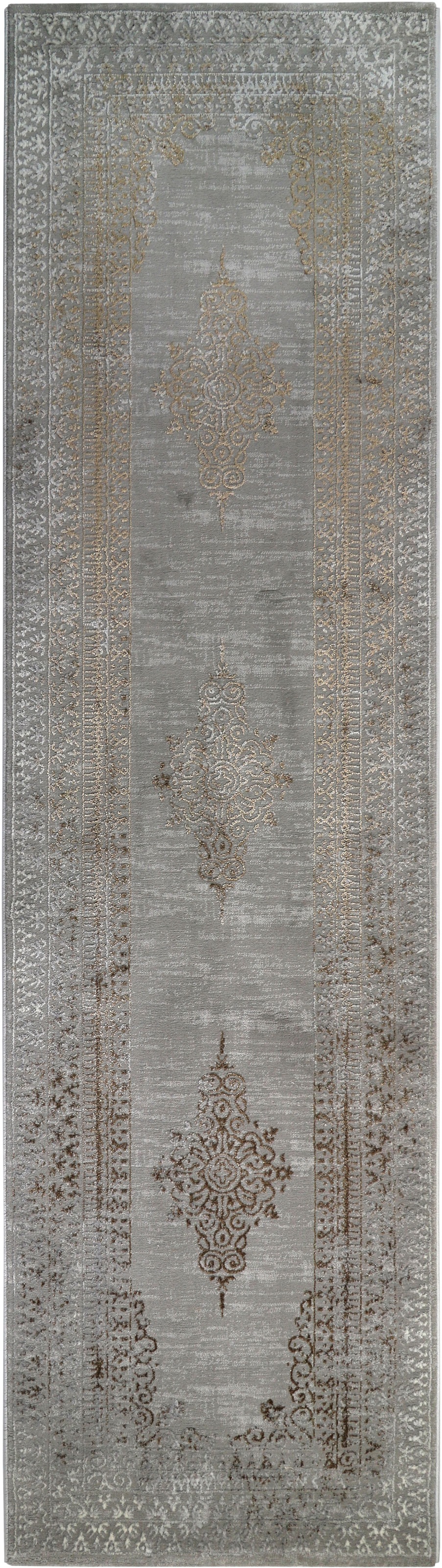 Image of RESITAL The Voice of Carpet Läufer »Vogue 221 oF«, rechteckig, 9 mm Höhe, Teppich-Läufer, Kurzflor, gewebt, Orient-Optik, Hoch-Tief-Struktur, Vintage Design, ideal im Flur & Schlafzimmer bei Ackermann Versand Schweiz