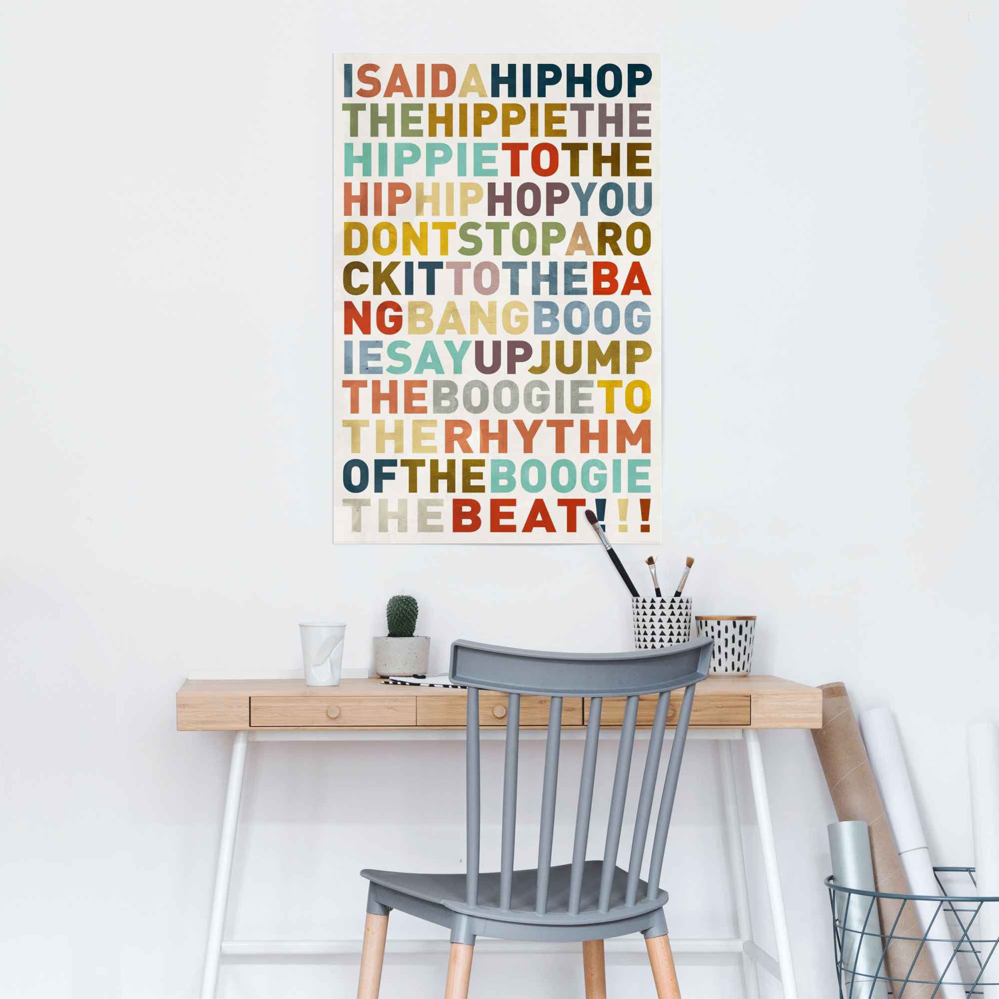 - bas - Farbig Musik«, - à Hip-Hop (1 St.) Songtext said HipHop Musiker, a I Poster »Poster prix Reinders!