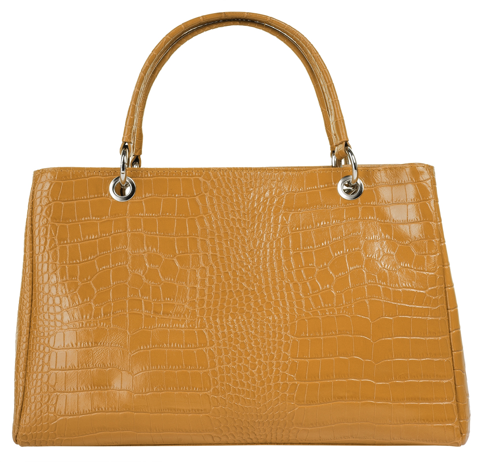 Cluty Henkeltasche, echt Leder, Made in Italy