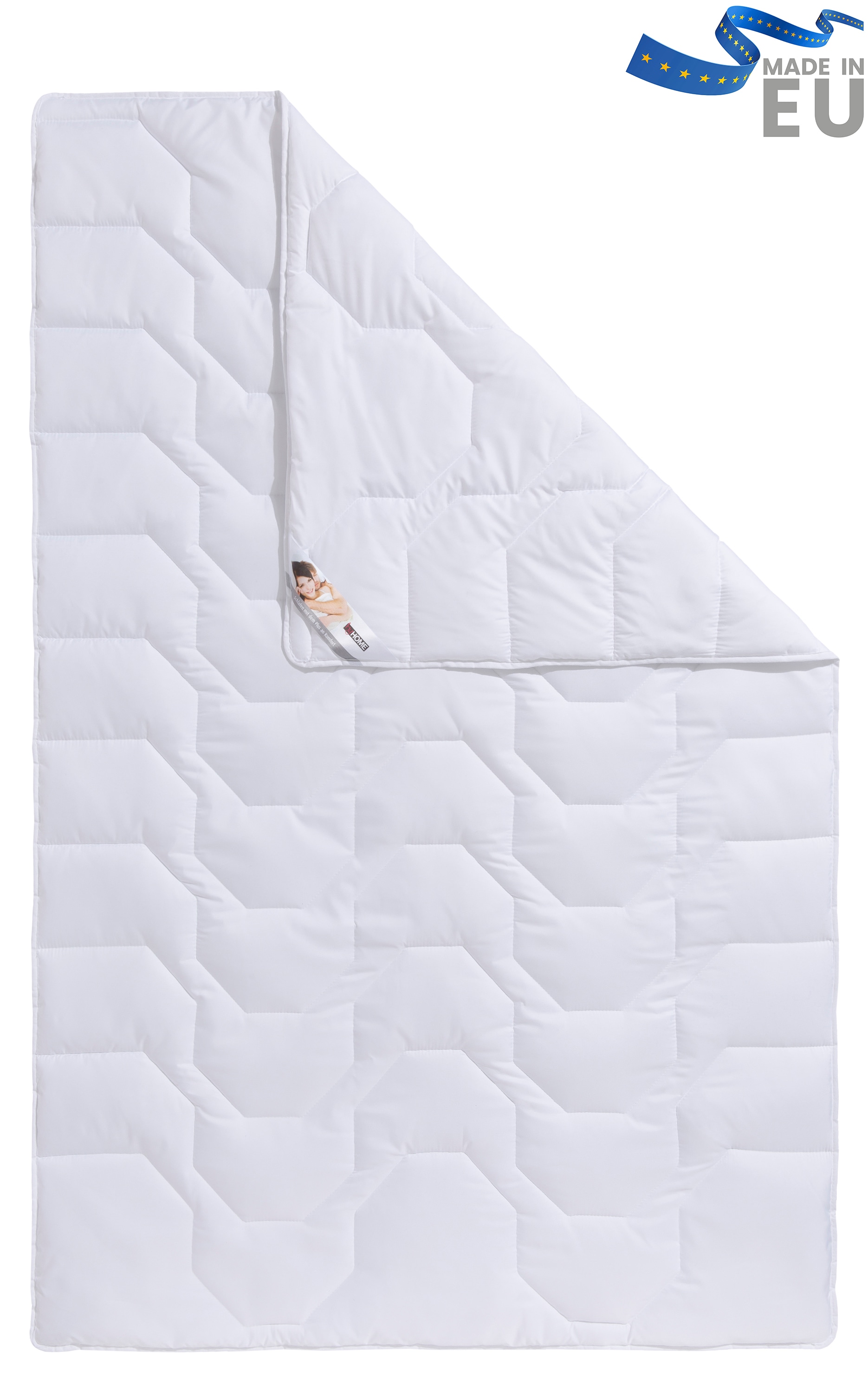 my home Couette microfibre »Rike, Bettdecke 135x200 cm, 155x220 cm« leicht Füllung Polyester Bezug Polyester 1 cuis tlg. Bettdecken, Sommer, Winter, 4 Jahreszeiten, Decke kochfest bis 95°C