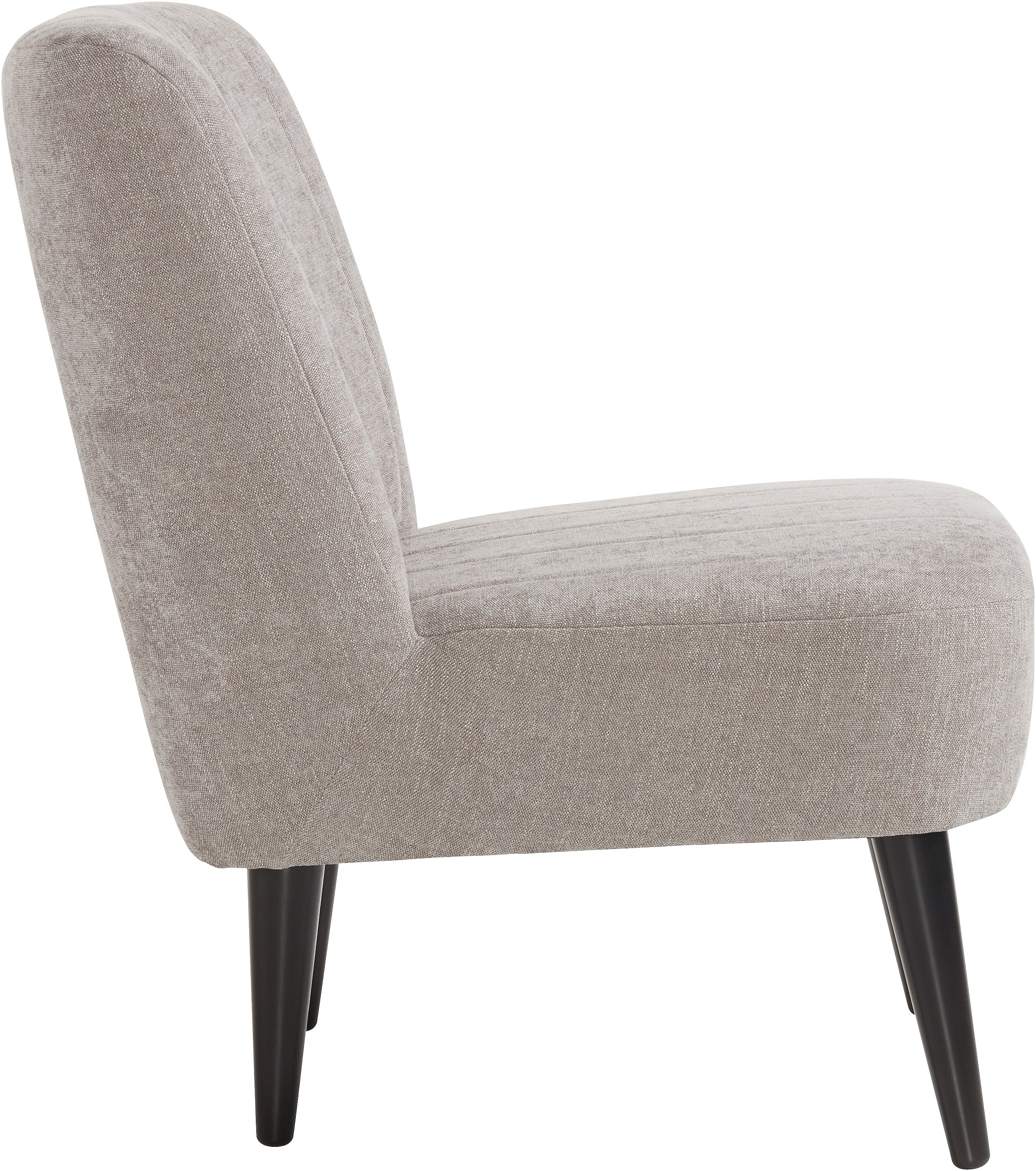 ATLANTIC home collection Cocktailsessel »Jan«, mit Wellenunterfederung, Massivholzfüsse