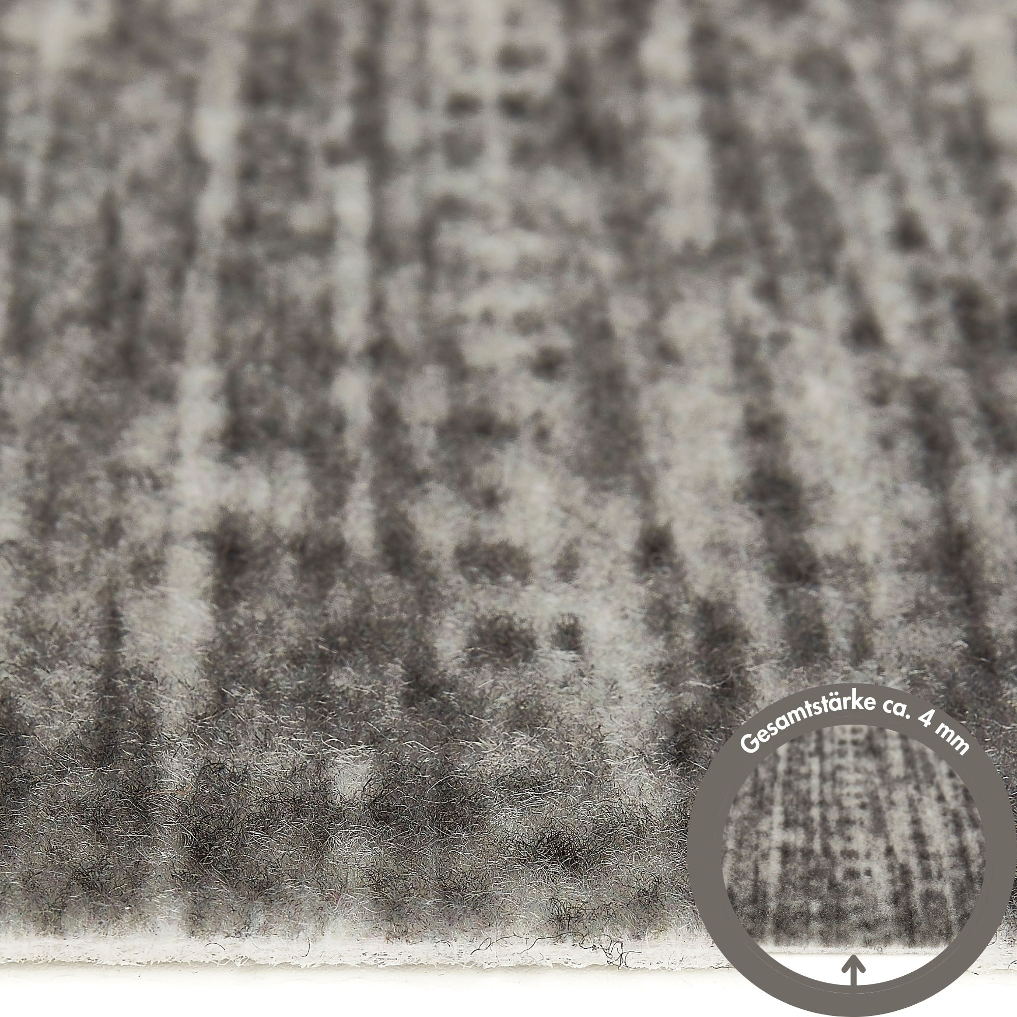 Andiamo Dalle de moquette »Paris Nadelfilz, Gesamthöhe ca. 4 mm« Carré 40x40 cm, autocollant, robuste & résistant, 25 pièces (4 m²)