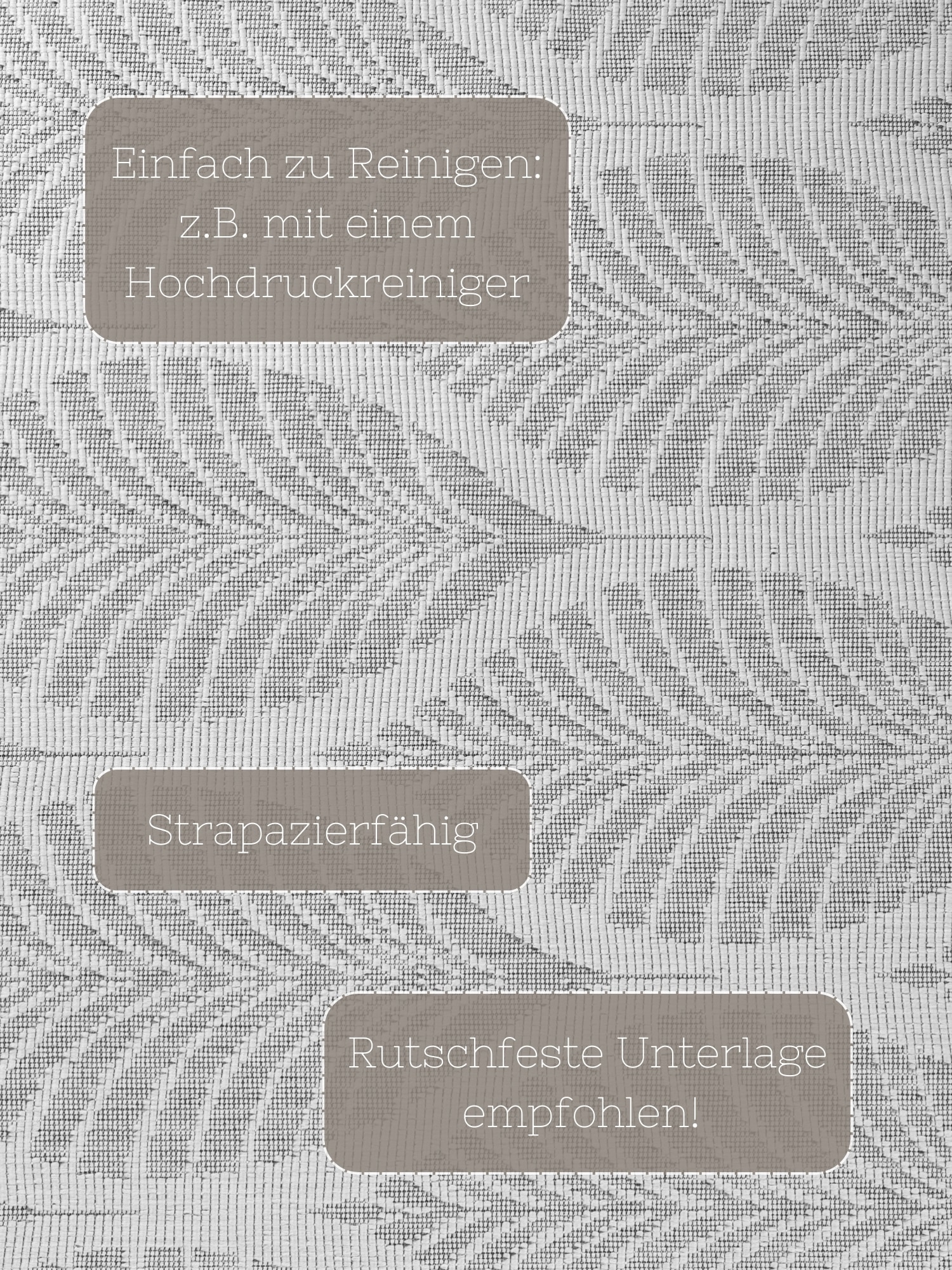 HANSE Home Outdoorteppich »Liora Wendeteppich« rund 5 mm Höhe In und Outdoor, Flachgewebe, wetterfest, pflegeleicht, robust