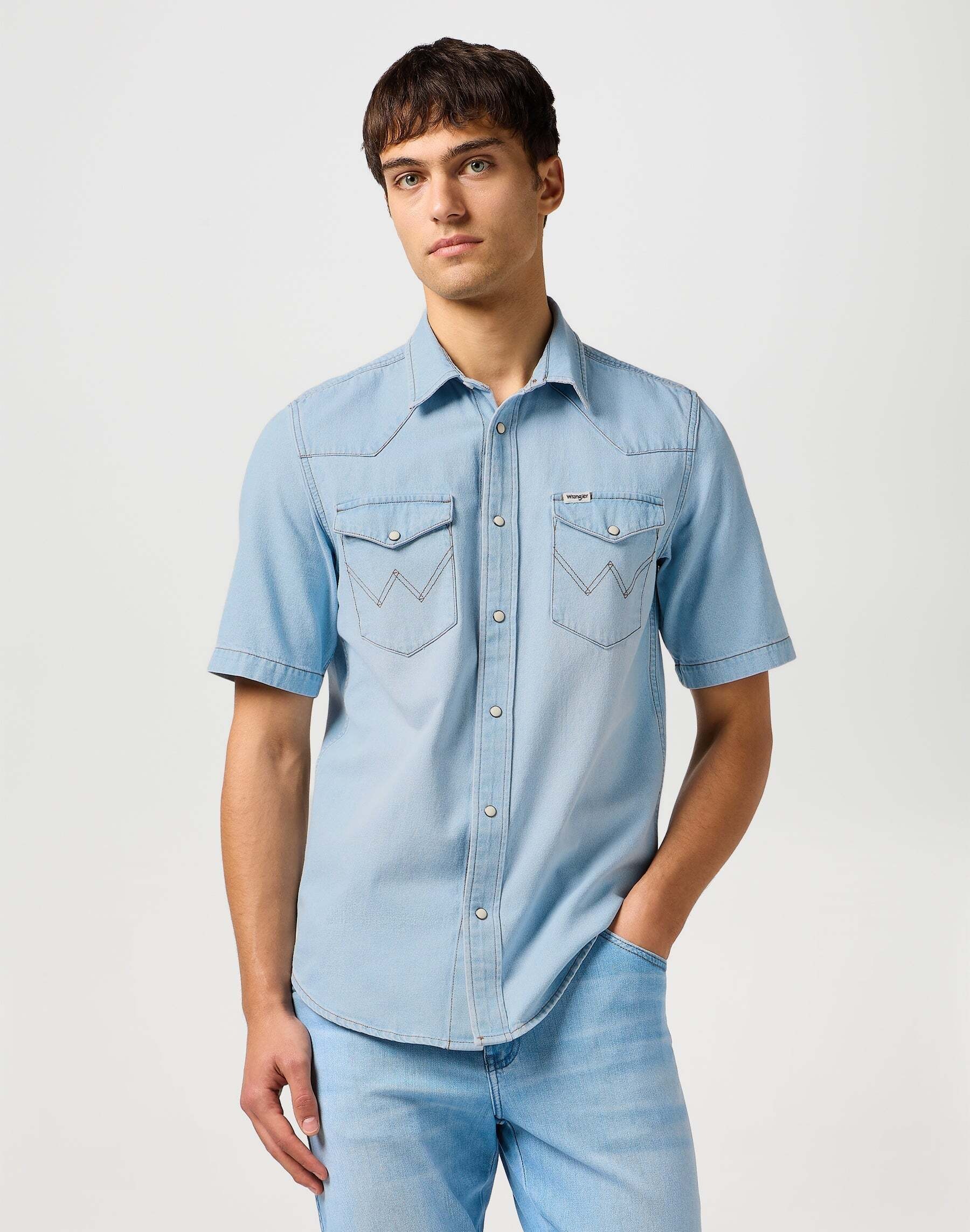 Wrangler Jeanshemd »WRANGLER Jeanshemd Ss Western Shirt«