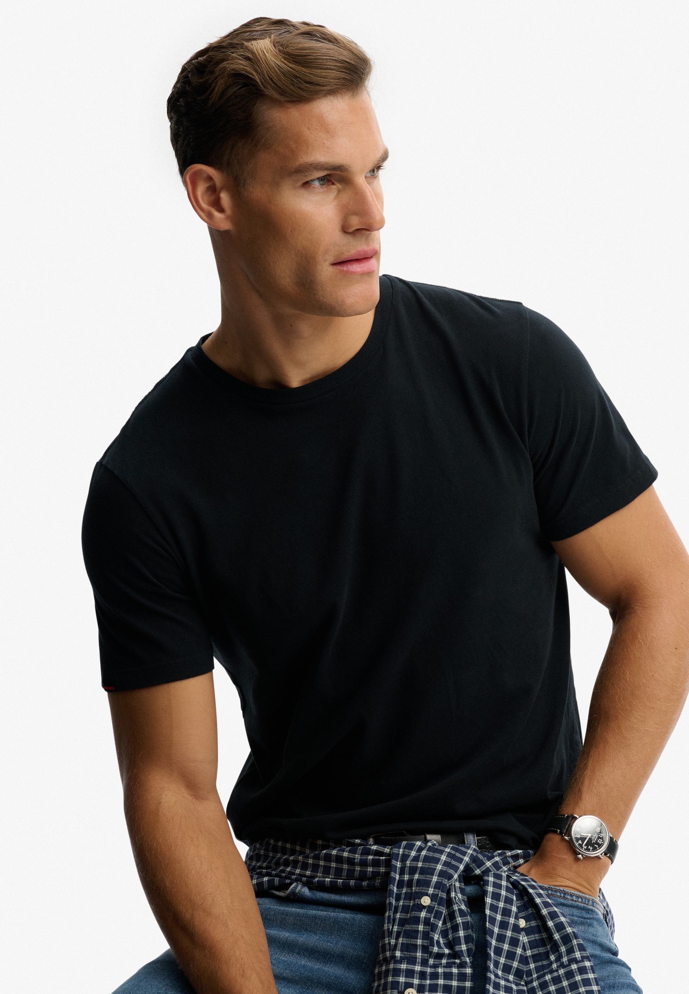 Superdry Shirt à col rond »CLASSIC ESSENTIAL TEE«