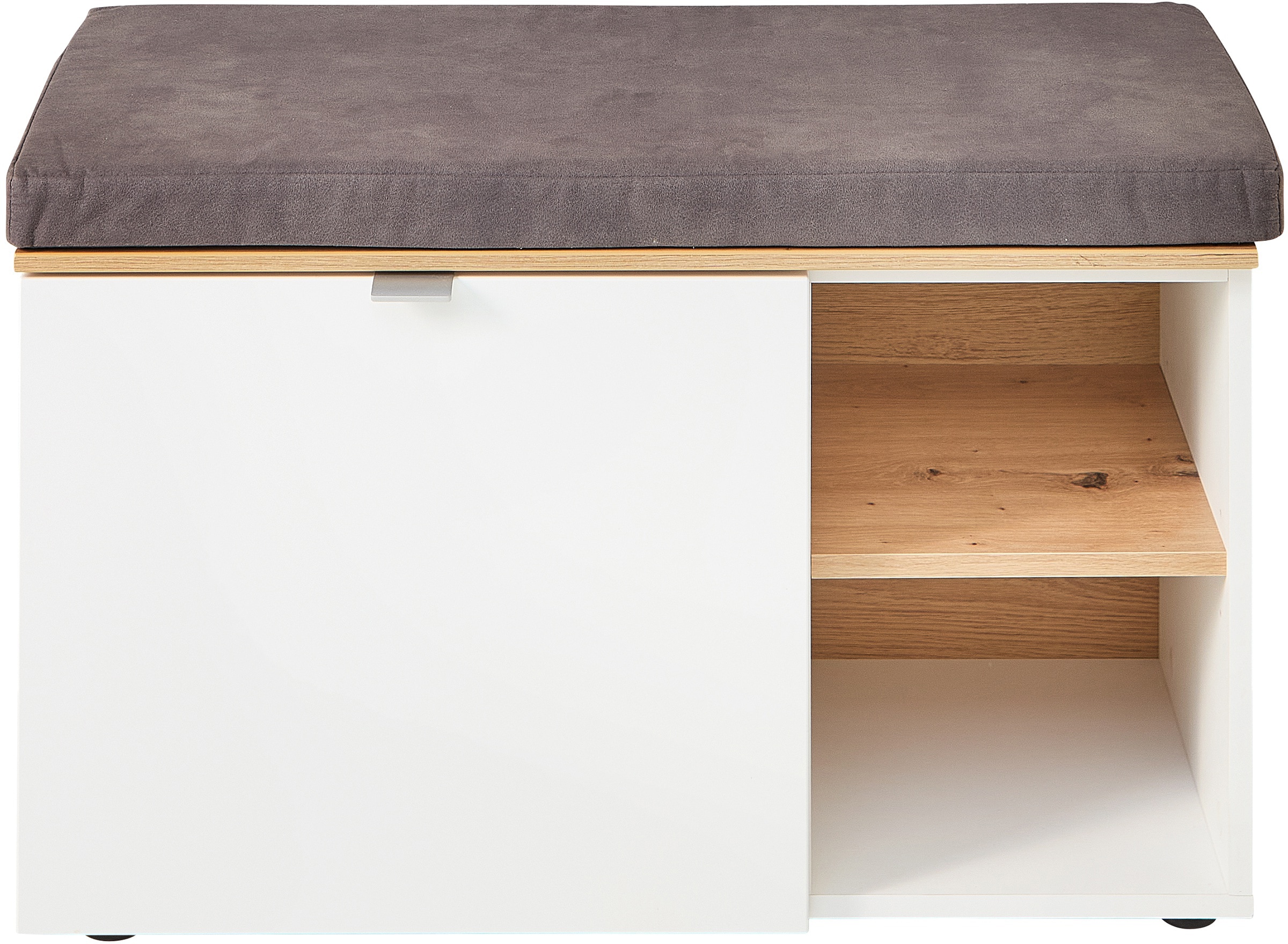 Innostyle Schuhschrank »Bari Schuhbank inkl. Sitzkissen, BxHxT 78x50x38 cm« 1 Stk. tlg. 1 türig, 4 Fächer, Softclose, ABS Kantenschutz