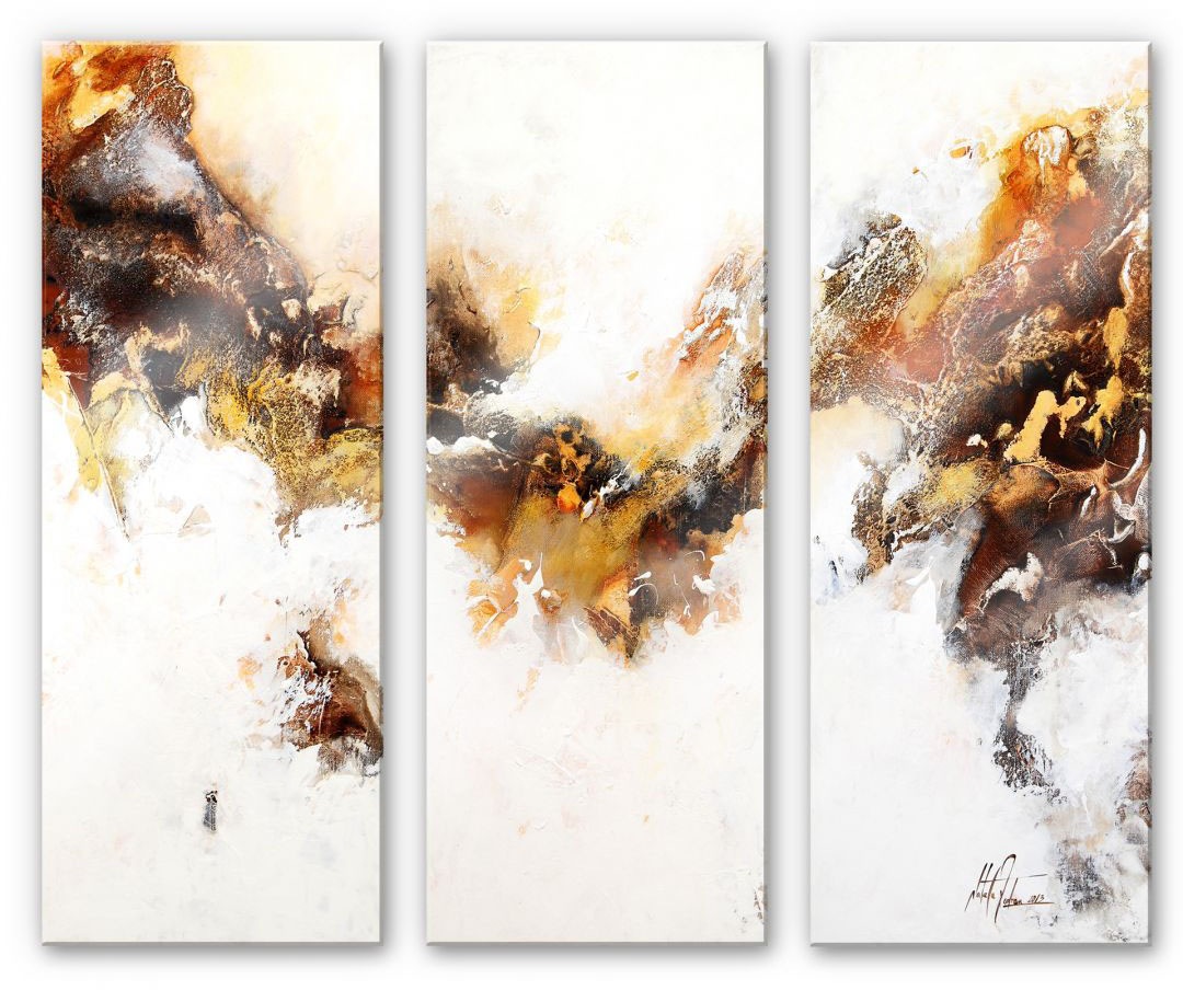 Image of Wall-Art Mehrteilige Bilder »Flüssiges Goldfarben Set (3-teilig)«, (Set, 3 St.) bei Ackermann Versand Schweiz