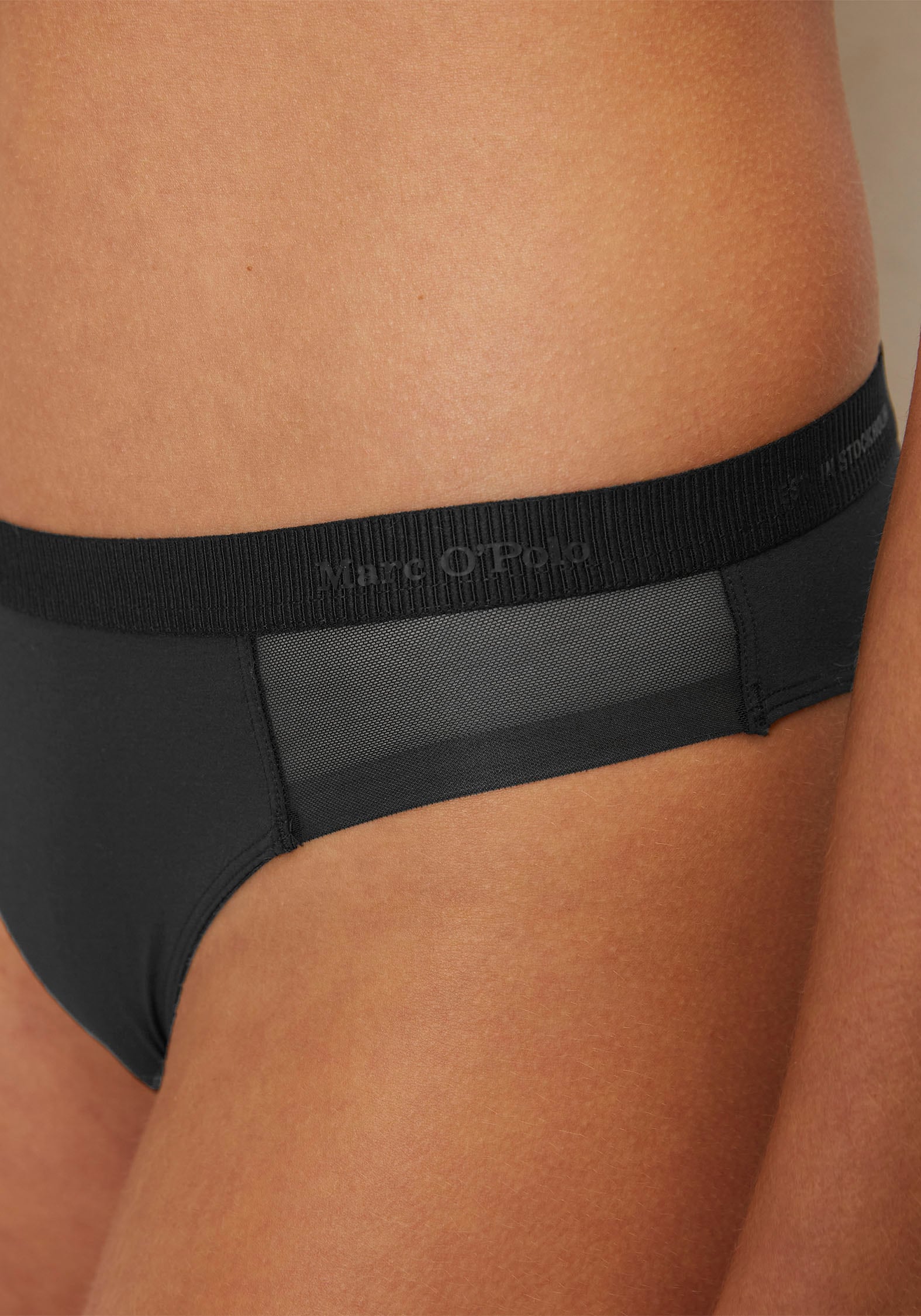 Marc O'Polo Bikinislip »Sheer & Opaque«, mit halbtransparenten Einsätzen