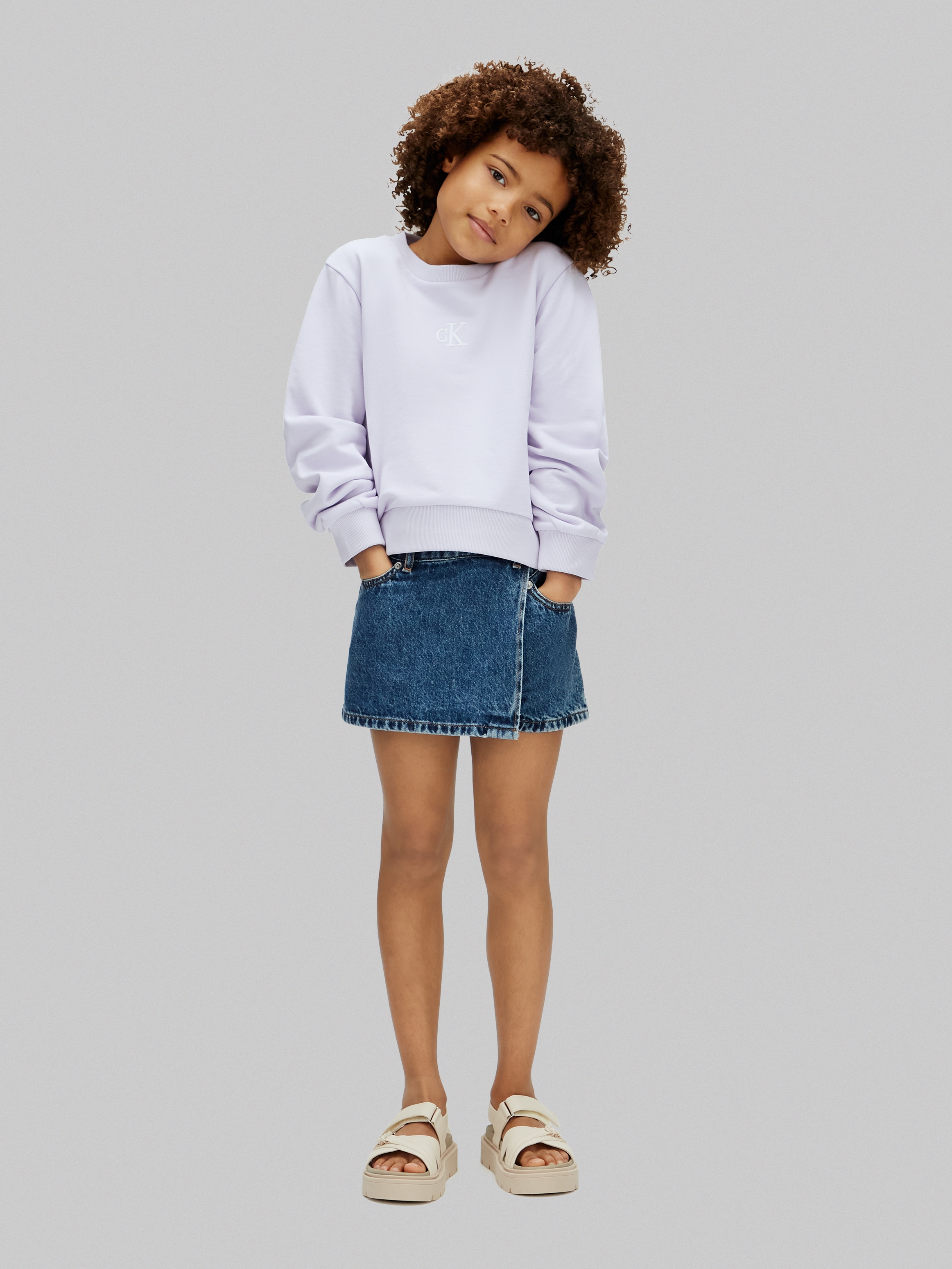 Calvin Klein Jeans Sweatshirt »CREWNECK SWEATSHIRT«, Regular fit für Kinder mit Rundhalsausschnitt
