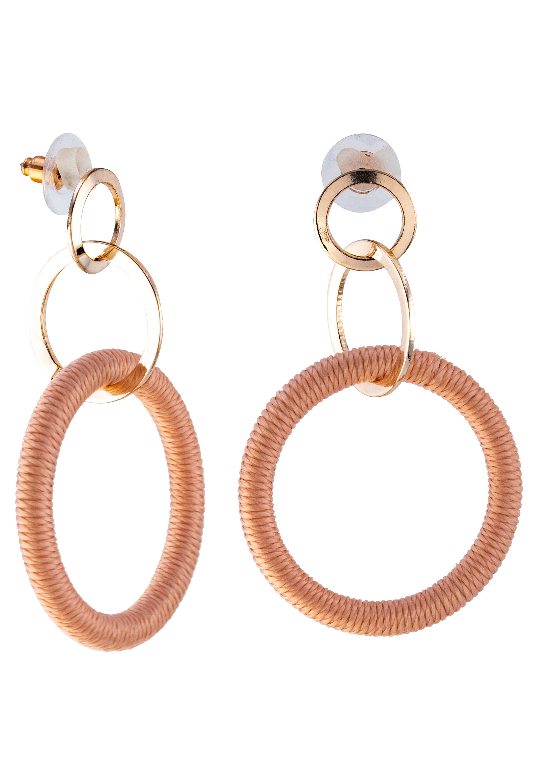 Image of J.Jayz Paar Ohrstecker »rosa Textilring, rund« bei Ackermann Versand Schweiz
