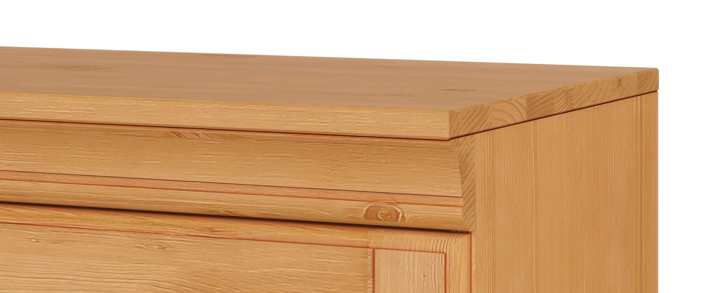 Home affaire Armoire basse »Rügen« Breite 40 cm, Kiefer massiv, Schubkästen mit Glaseinsatz