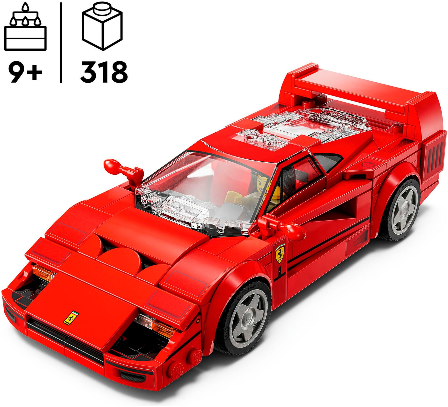 LEGO® Pions de construction »Ferrari F40 Supersportwagen (76934), LEGO Speed Champions« Made in Europe