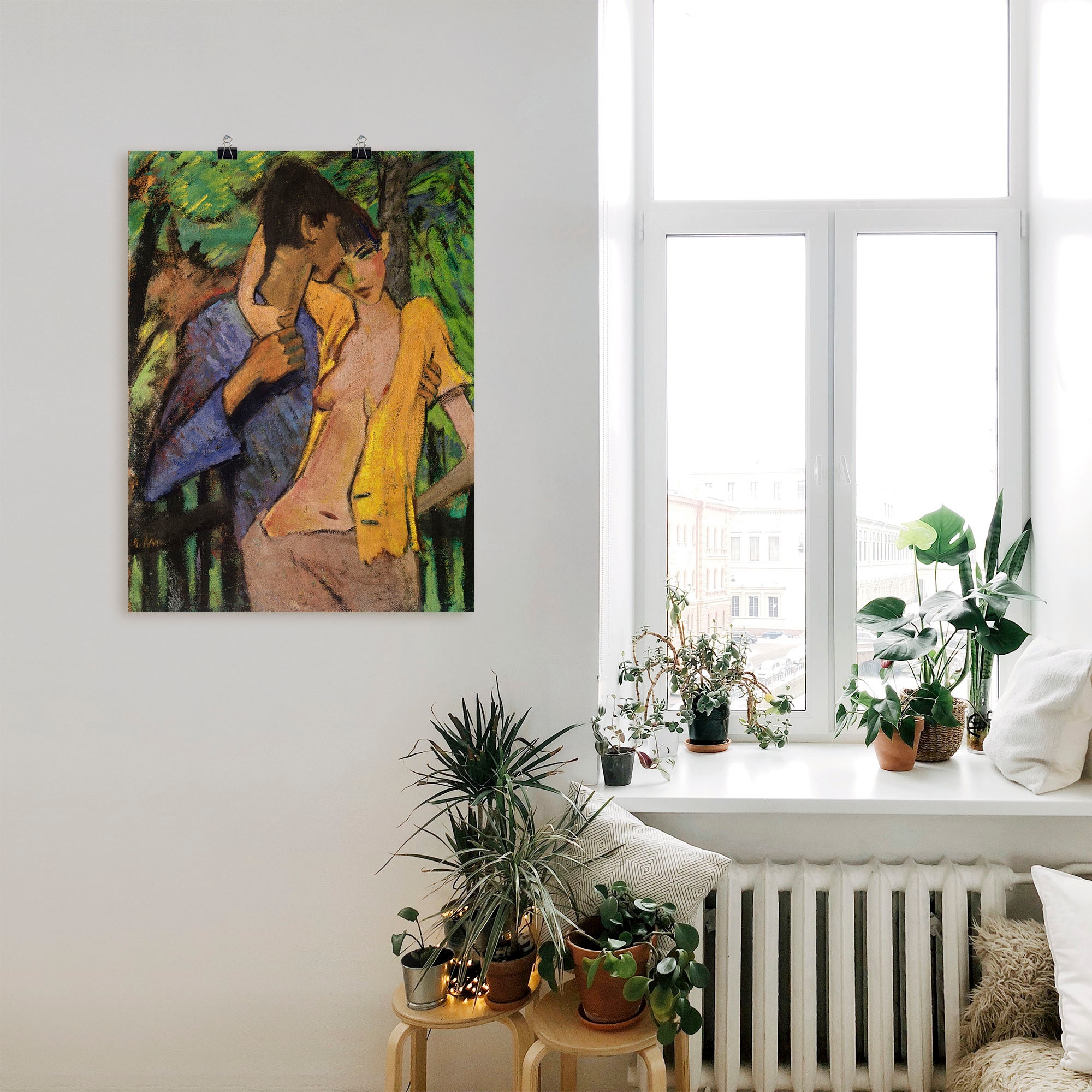 Artland Fresque murale »Liebespaar. 1919« 1 cuis tlg. als Leinwandbild, Poster in verschied. Grössen