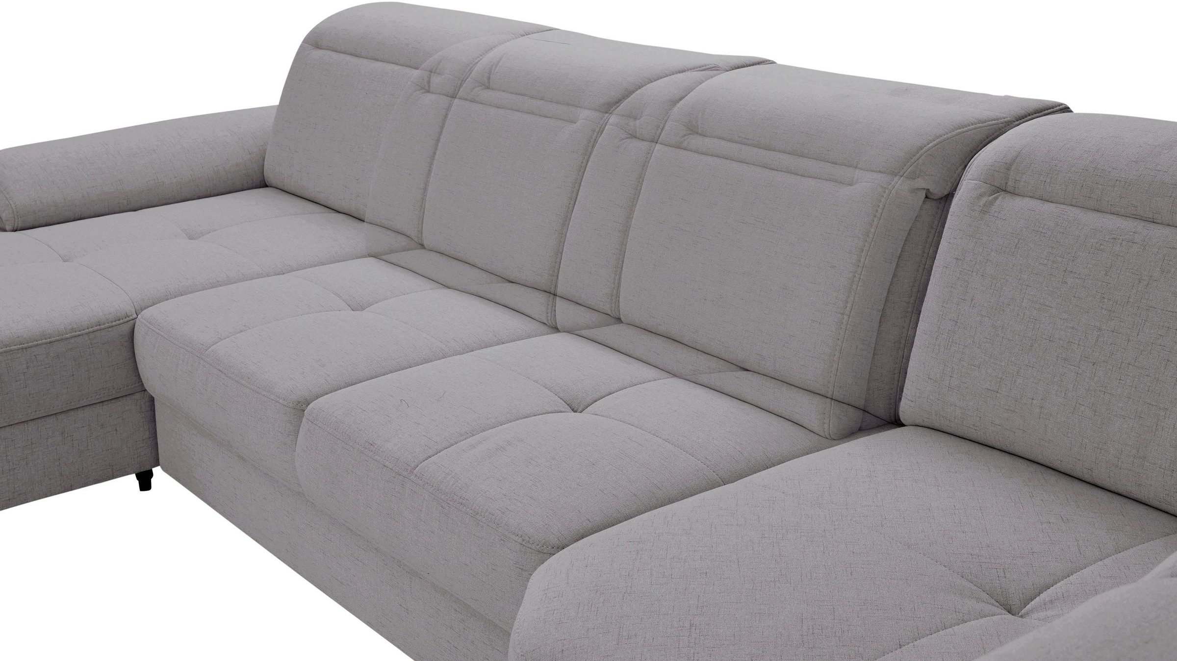 PLACES OF STYLE Wohnlandschaft »Cornwall U-Form« inkl. Sitztiefenverstellung, wahlweise mit Bettfunktion