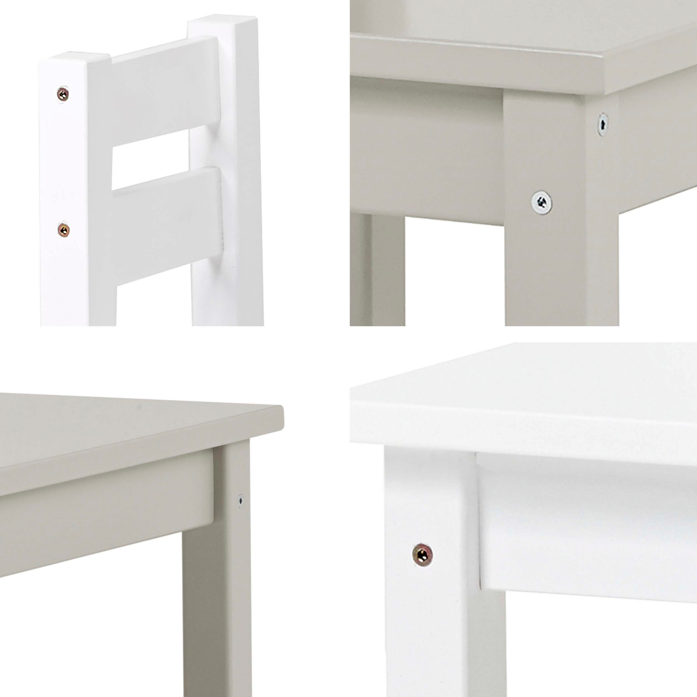 Hoppekids Ensemble de sièges pour enfants »MADS Kindersitzgruppe« Set, 1 Tisch, 1 Stuhl, 2 cuis tlg. in vielen Farben, mit einem Stuhl