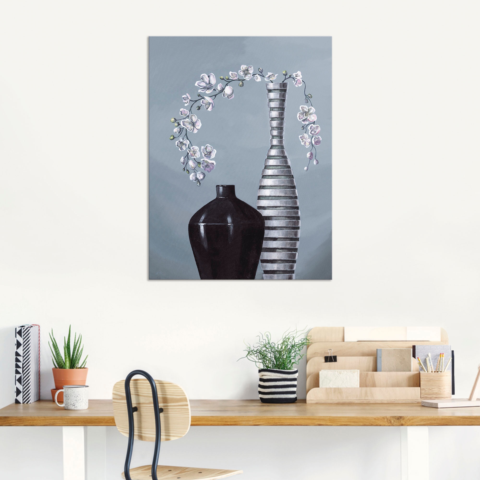 Artland Wandbild »Metallische Vasen« Vasen & Töpfe 1 Stk. tlg. als Alubild, Outdoorbild, Leinwandbild, Poster, Wandaufkleber