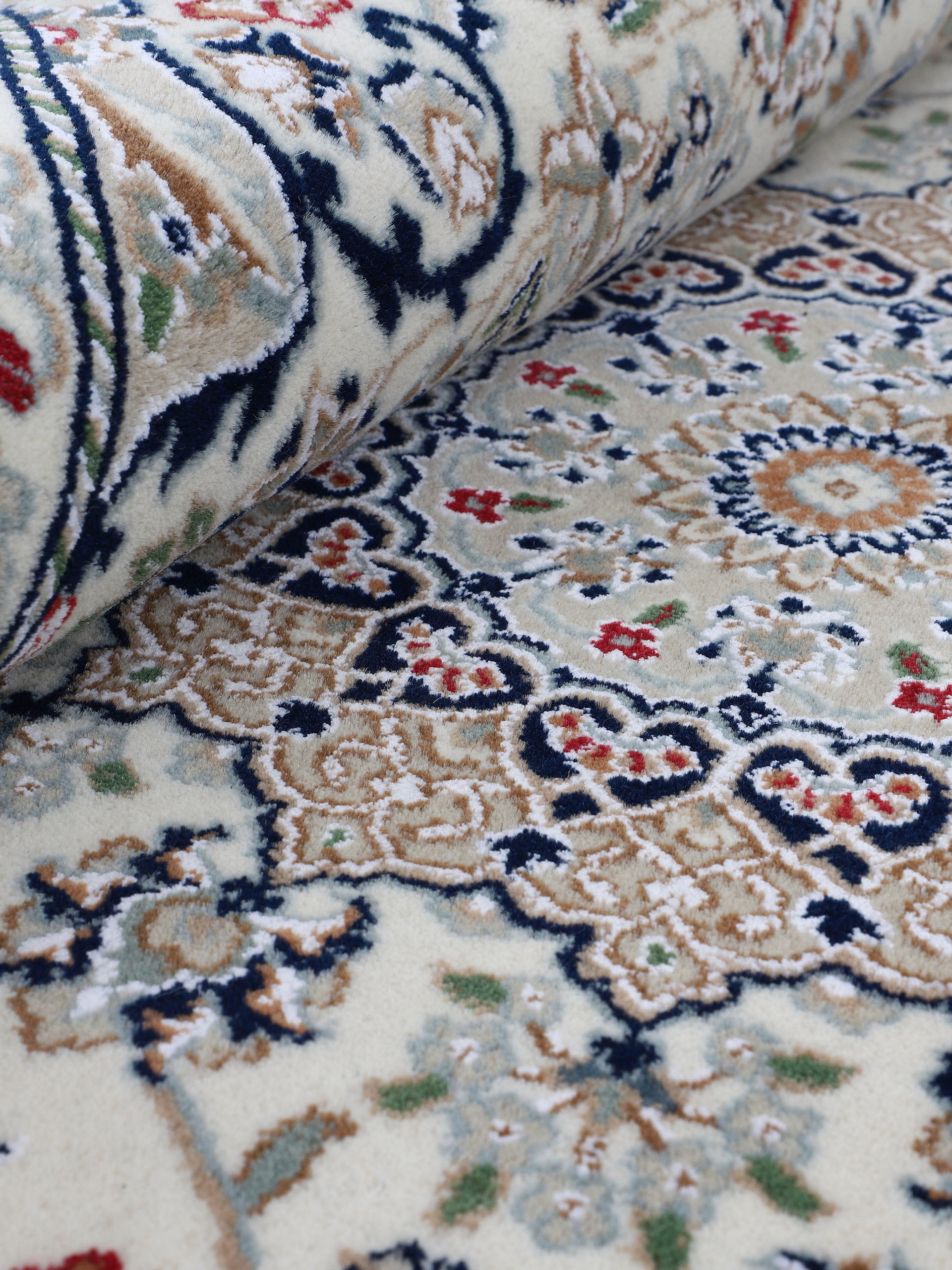Woven Arts Orientteppich »Orientteppich Nain«, rechteckig, 15 mm Höhe, handgeknüpft, Wohnzimmer, reine Wolle