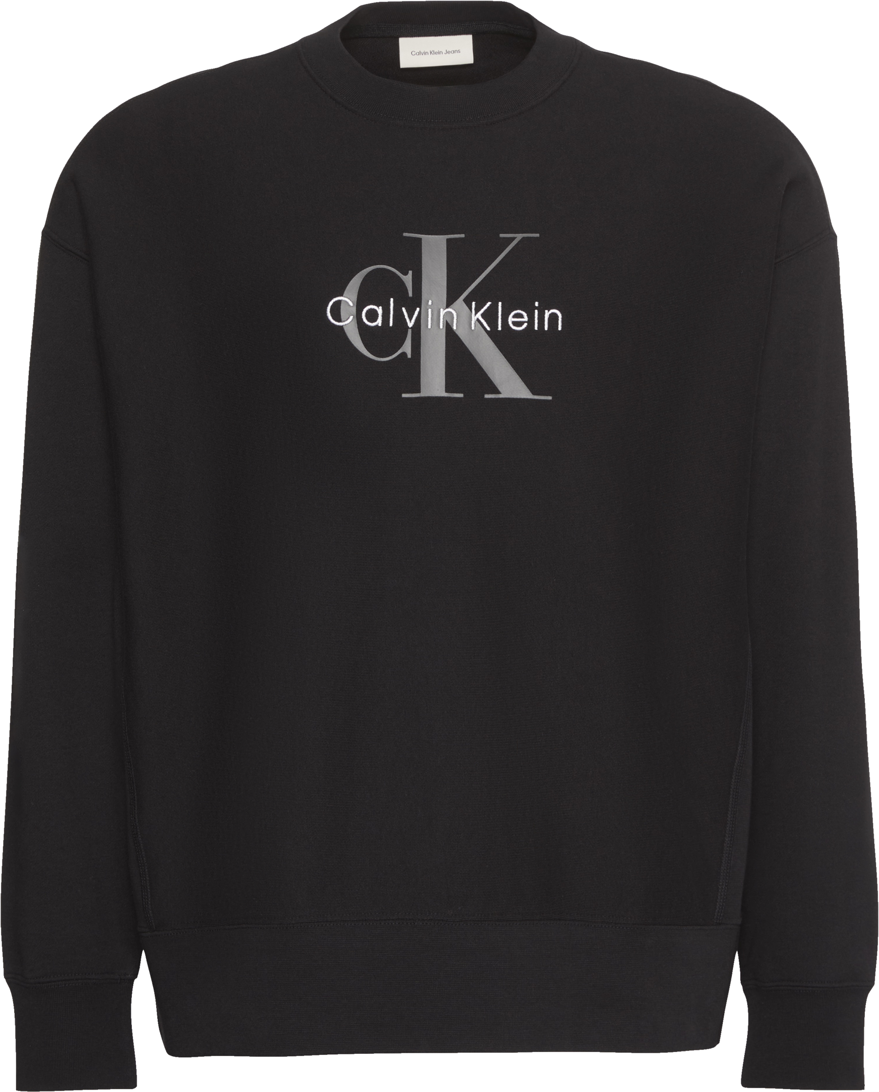 Calvin Klein Jeans Sweatshirt »LS EU 350TERRY MONOLOGO CN SWTSH«, Rundhalsausschnitt, regular fit
