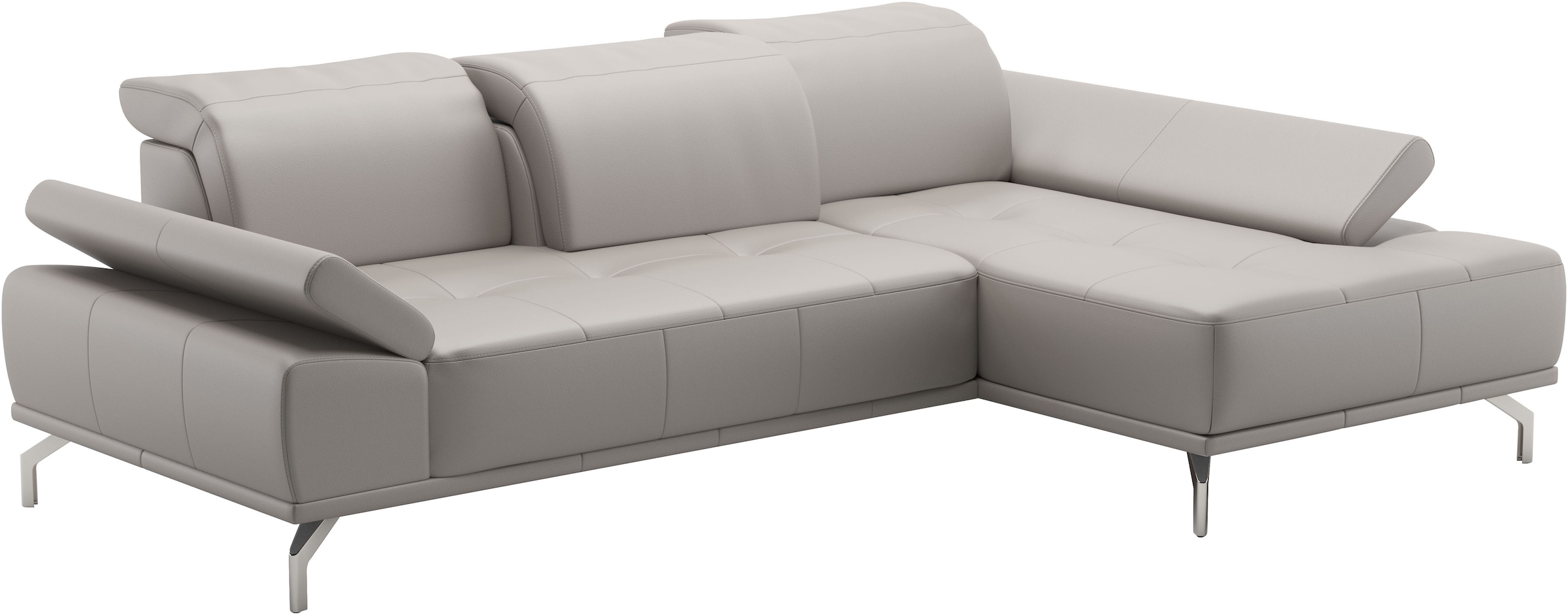 Places of Style Ecksofa »Caluna«, Inkl.Sitztiefenverstellung, wahlweise mit Kopf- und Armteilverstellung