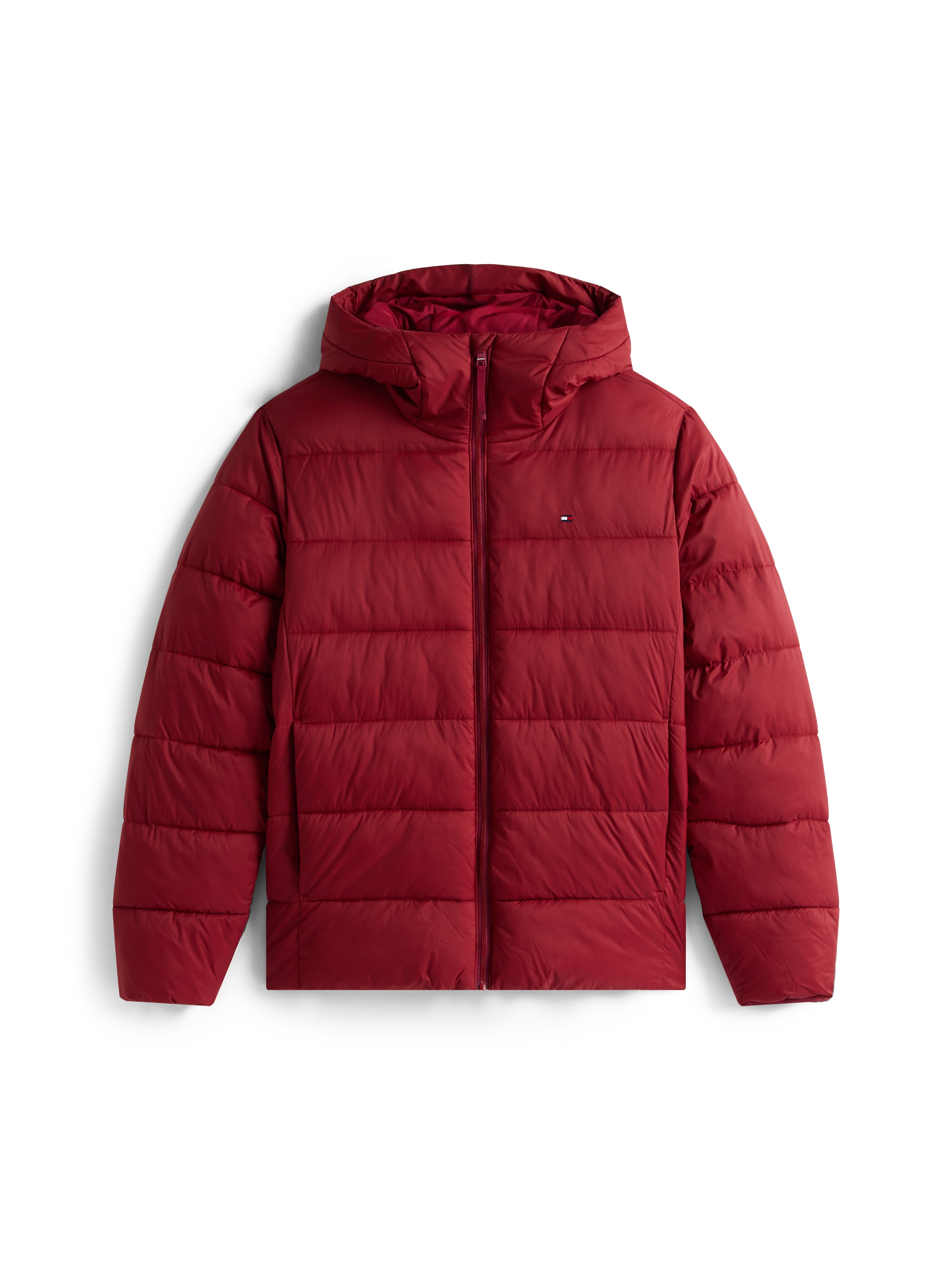 Tommy Hilfiger Veste matelassée »MID WEIGHT HOODED JACKET« mit Kapuze Winterjacke, Übergangsjacke