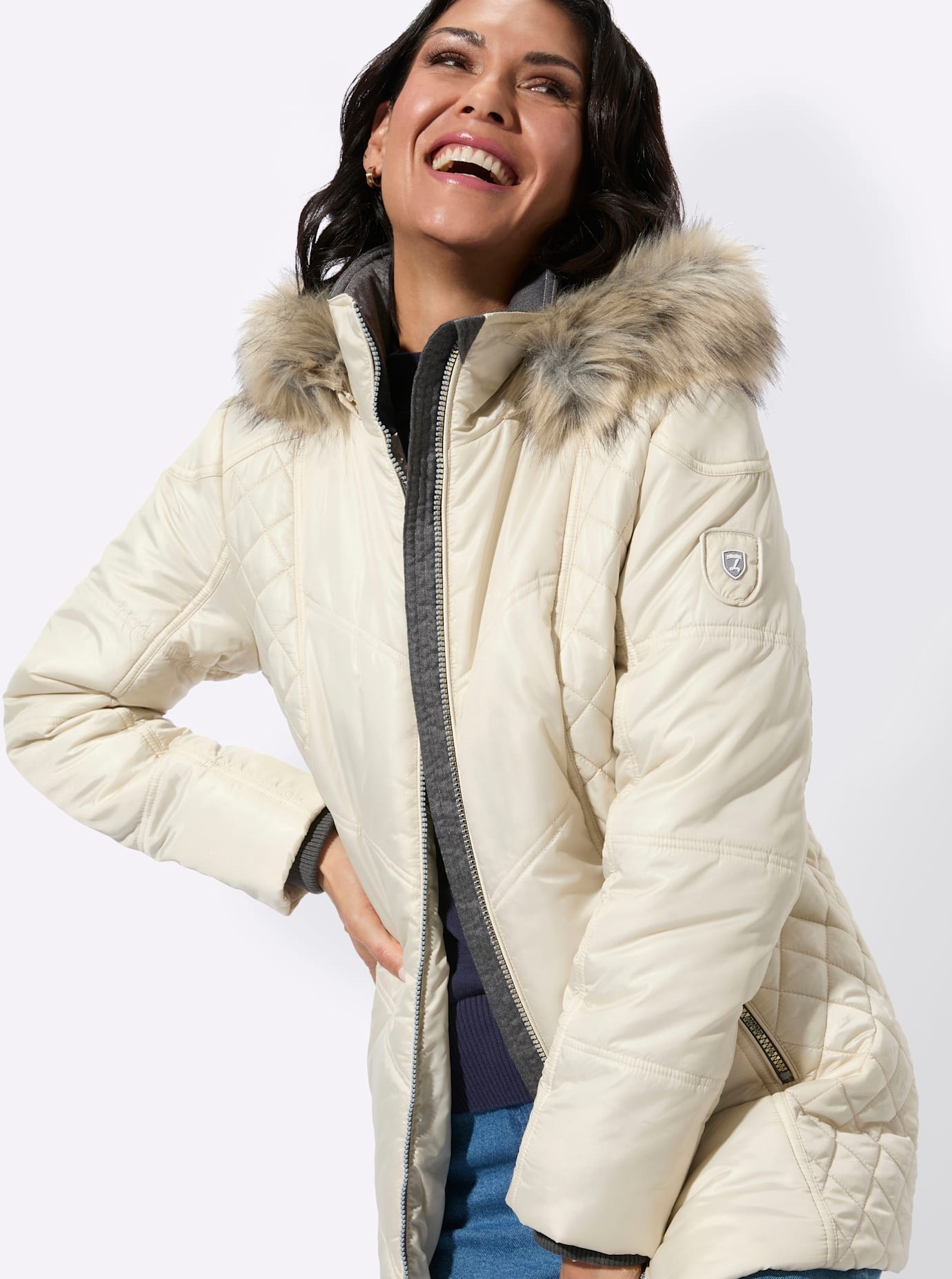 Casual Looks Veste matelassée mit Kapuze