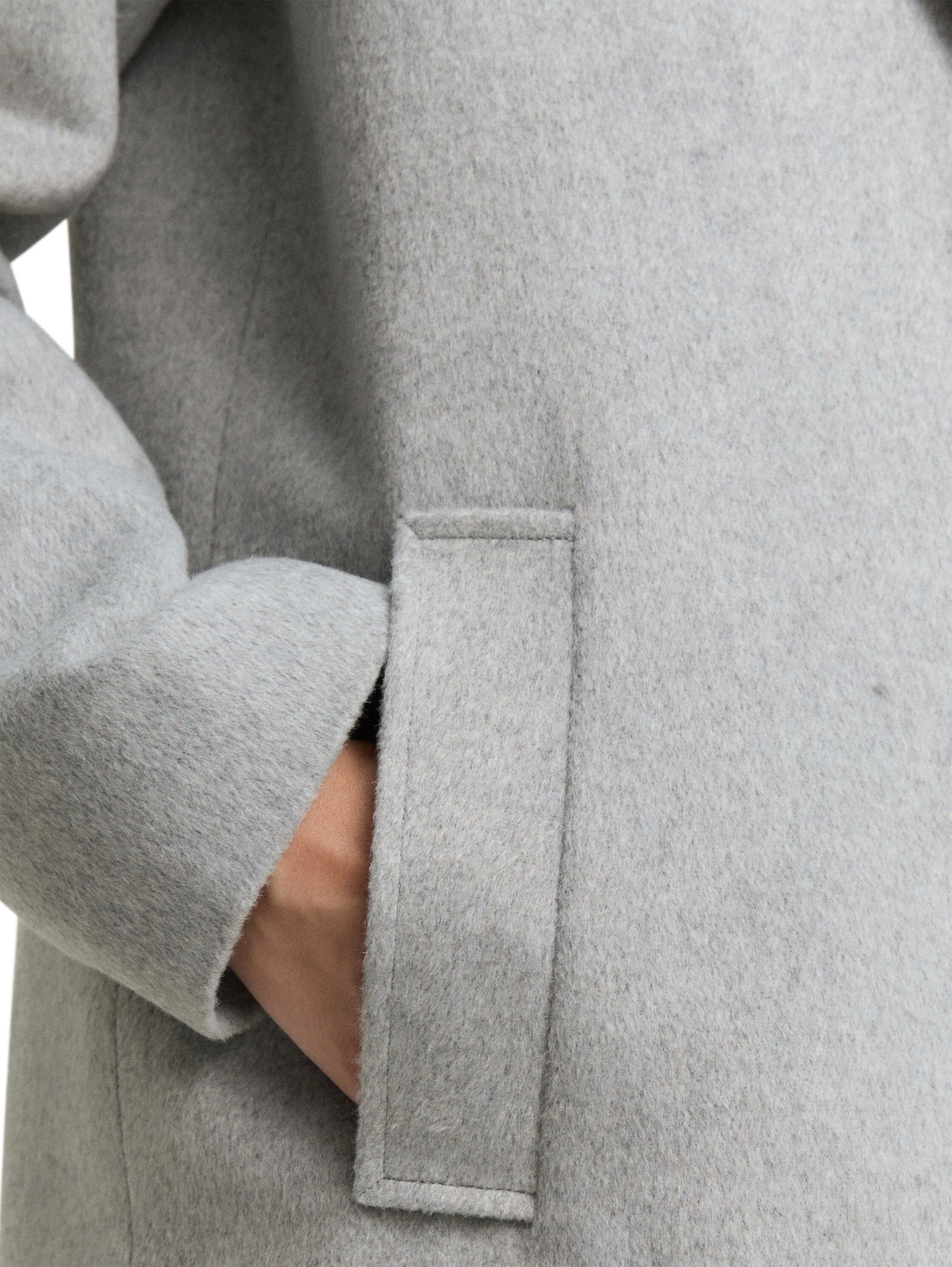 TOM TAILOR Wollmantel, mit Eingrifftaschen