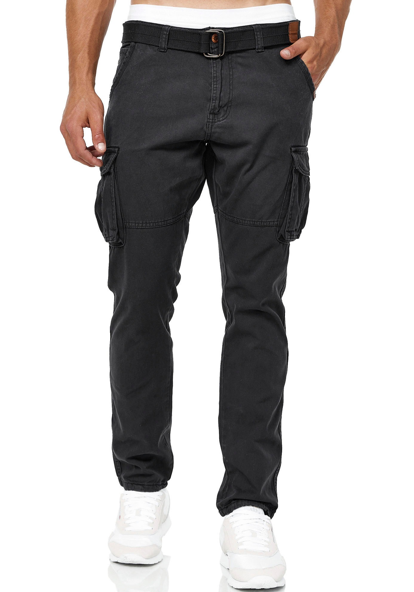 Indicode, Herren, »INWilliam«, schwarz, M, N-Gr, Cargohose von Indicode