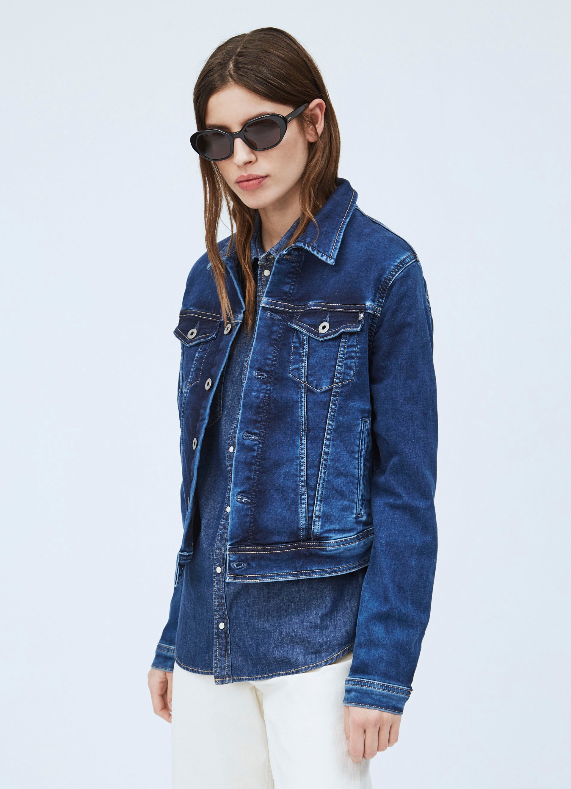 Image of Pepe Jeans Jeansjacke »CORE JACKET«, mit aufgesetzten Brusttaschen und durchgehender Knopfleiste bei Ackermann Versand Schweiz
