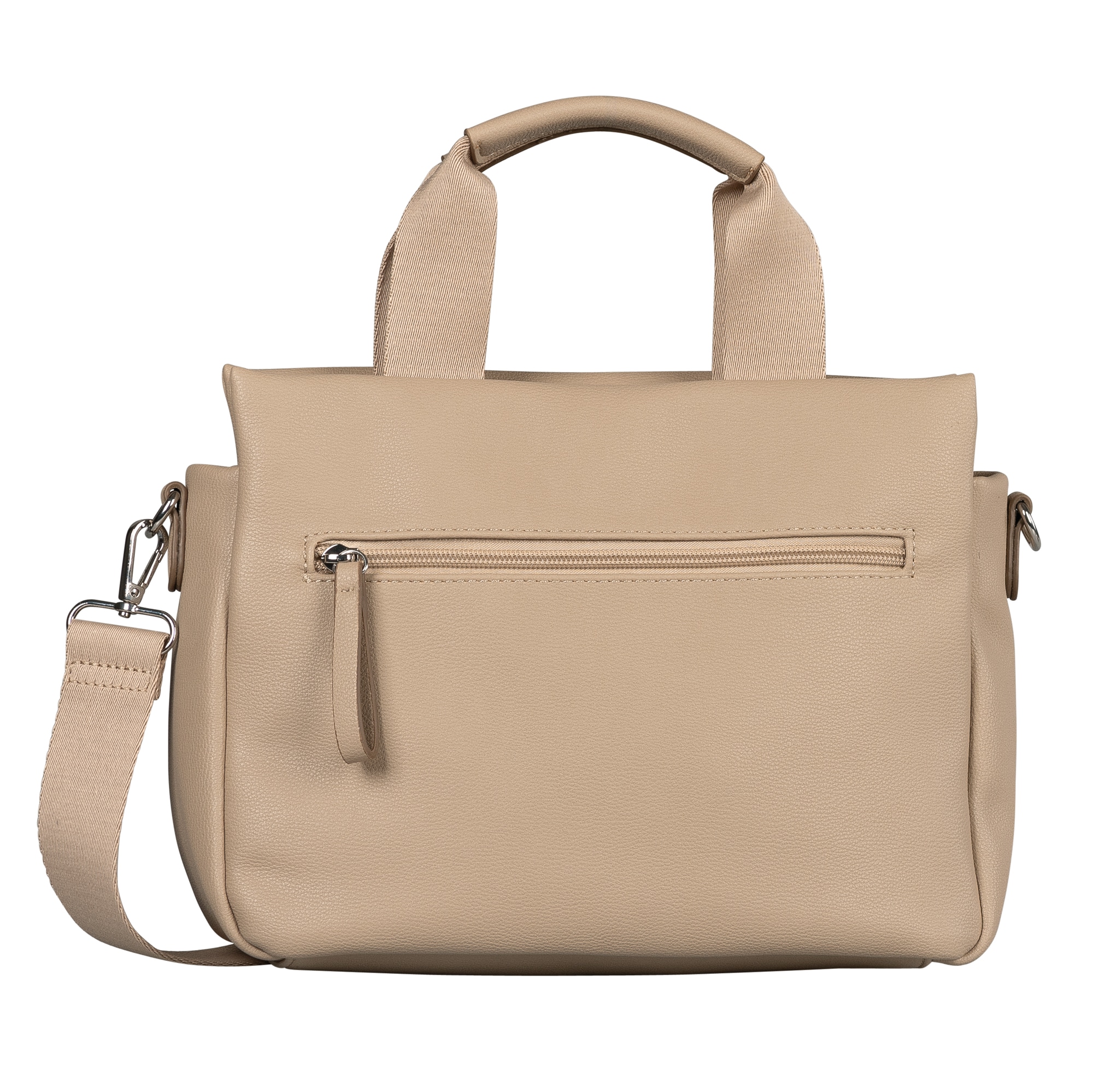 TOM TAILOR Shopper »Rella« aus fein genarbtem Material mit farblich passendem Gewebeband