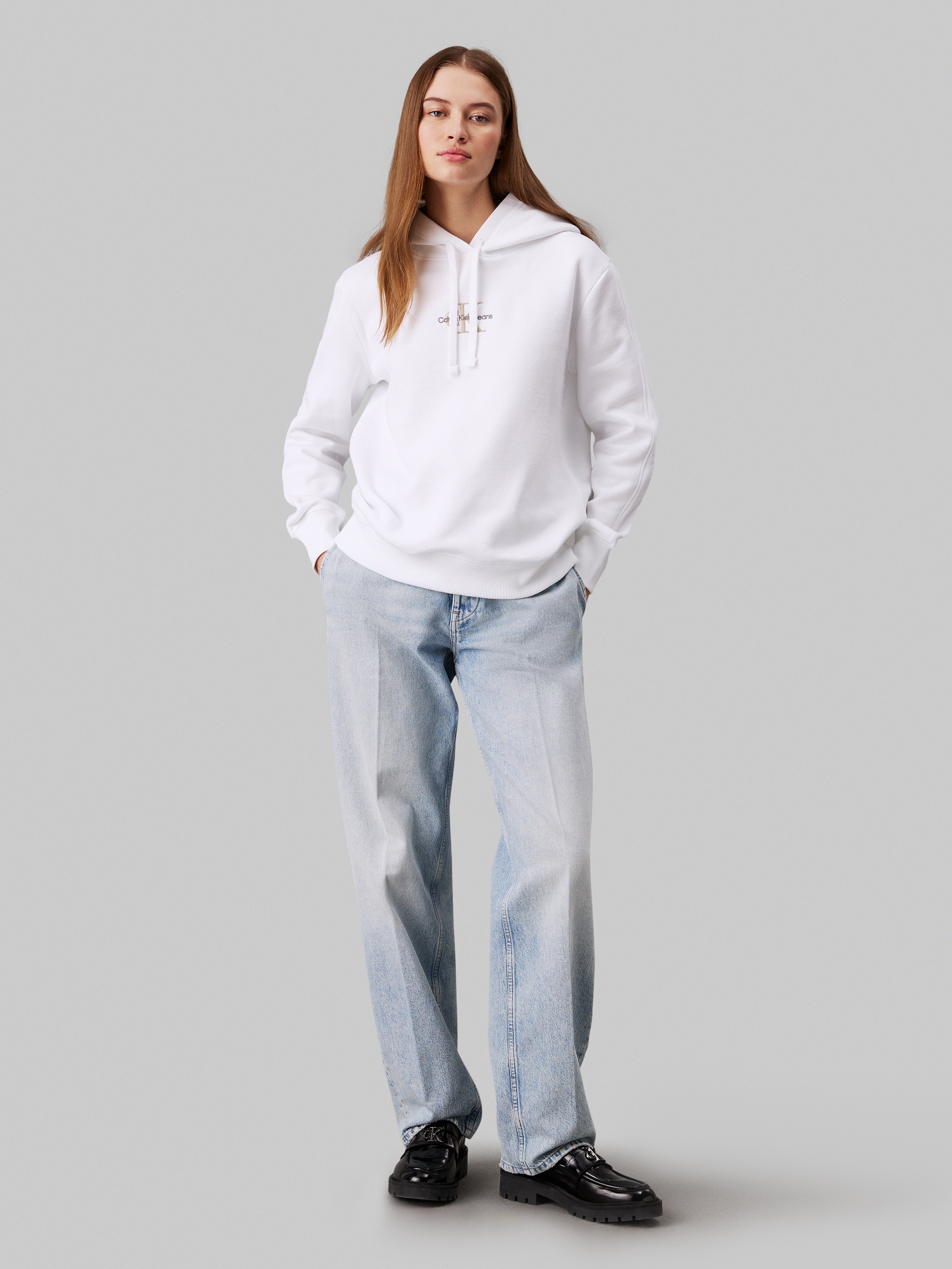 Calvin Klein Jeans Kapuzensweatshirt »MONOLOGO REGULAR HOODIE«, mit Logoprägung