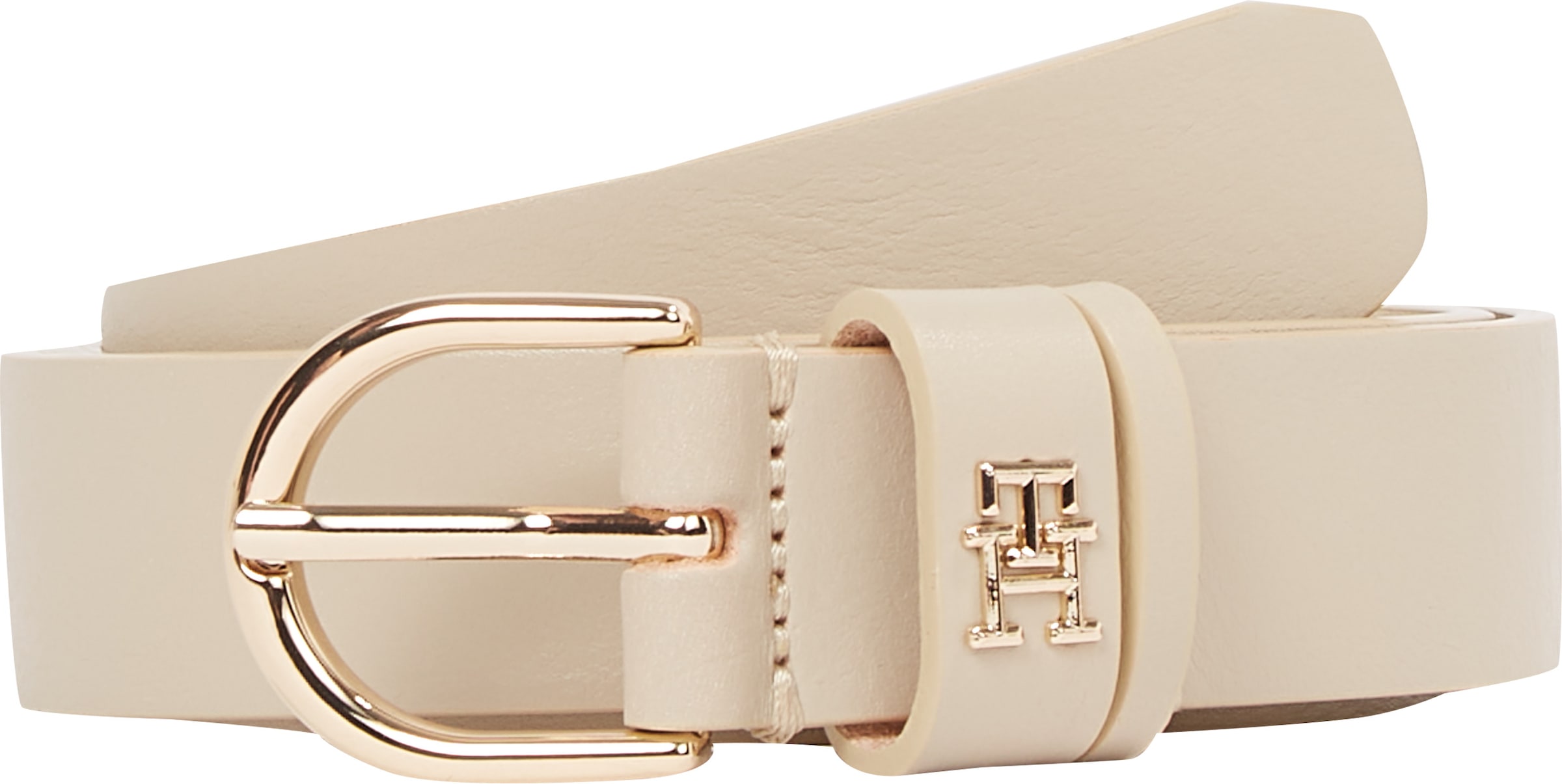 Tommy Hilfiger Ledergürtel »ESSENTIAL EFFORTLESS 2.5«, Logoemblem, weiche Haptik, ovale Einfachdornschliesse