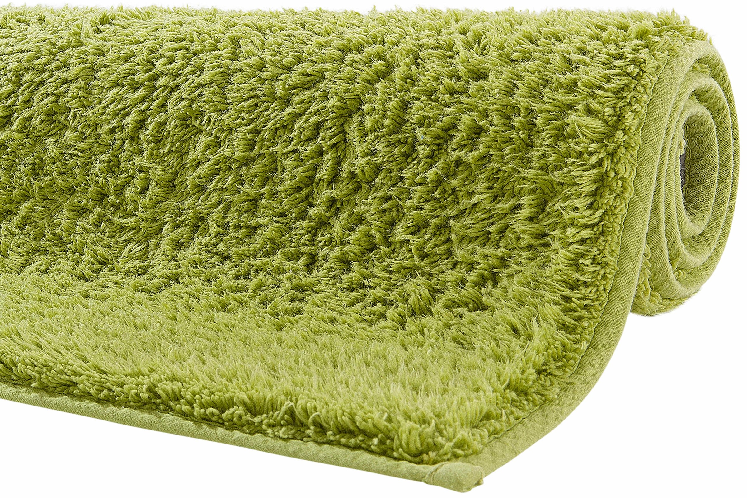 my home Badematte »Maren, Badvorleger, Badezimmer Teppich«, rutschhemmend beschichtet, fussbodenheizungsgeeignet, Bio-Baumwolle, Badteppich, Badematten auch als 3 teiliges Set