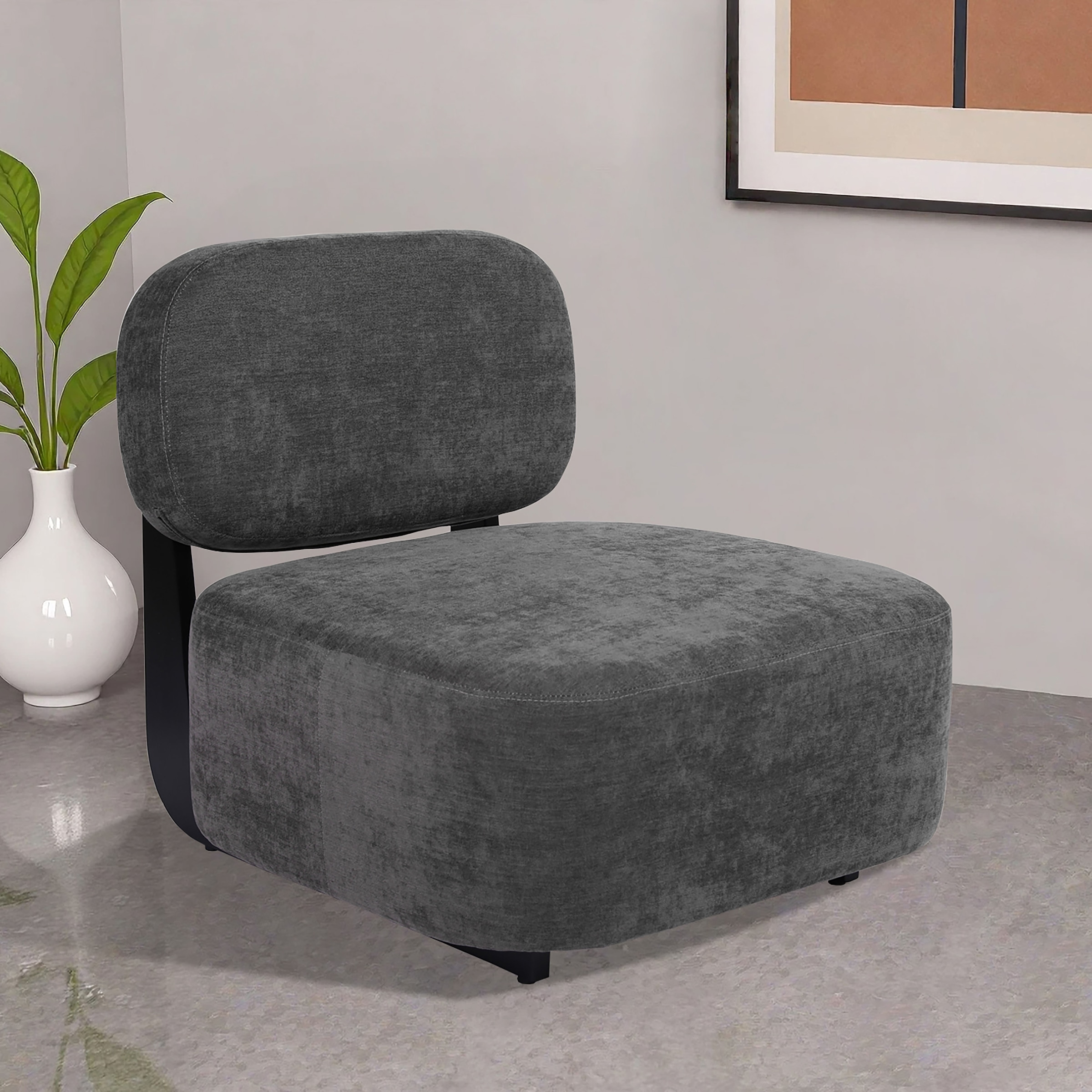 Home affaire Fauteuil lounge »LIORAN Designsessel mit filigranem Holzgestell«