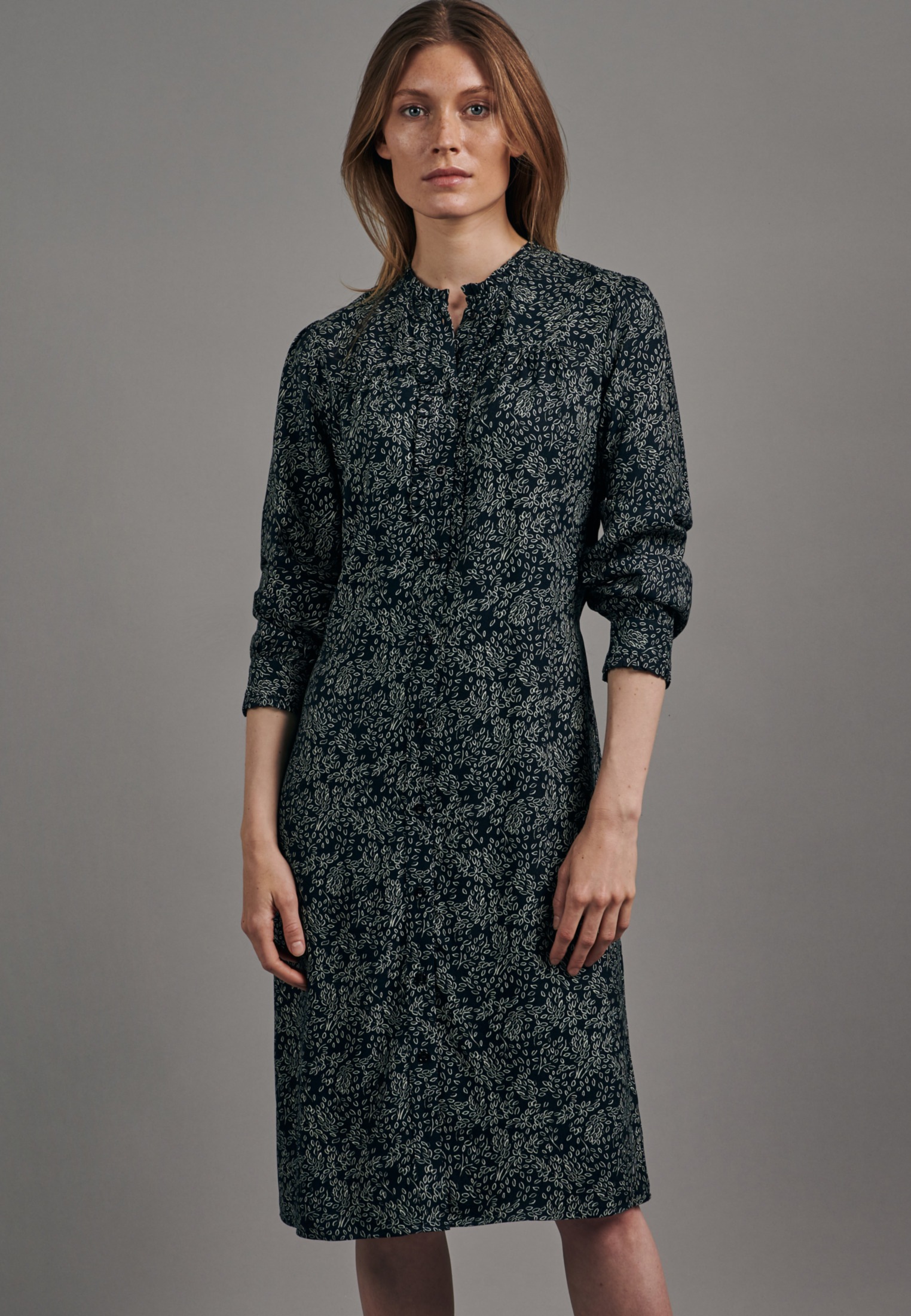 Image of seidensticker Sommerkleid »Schwarze Rose«, Langarm Rundhals Floral bei Ackermann Versand Schweiz