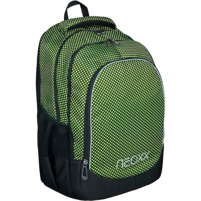 PET- Neon«, Trendige »Fly, recycelten neoxx aus All Schulrucksack about Mindestbestellwert ohne kaufen Flaschen