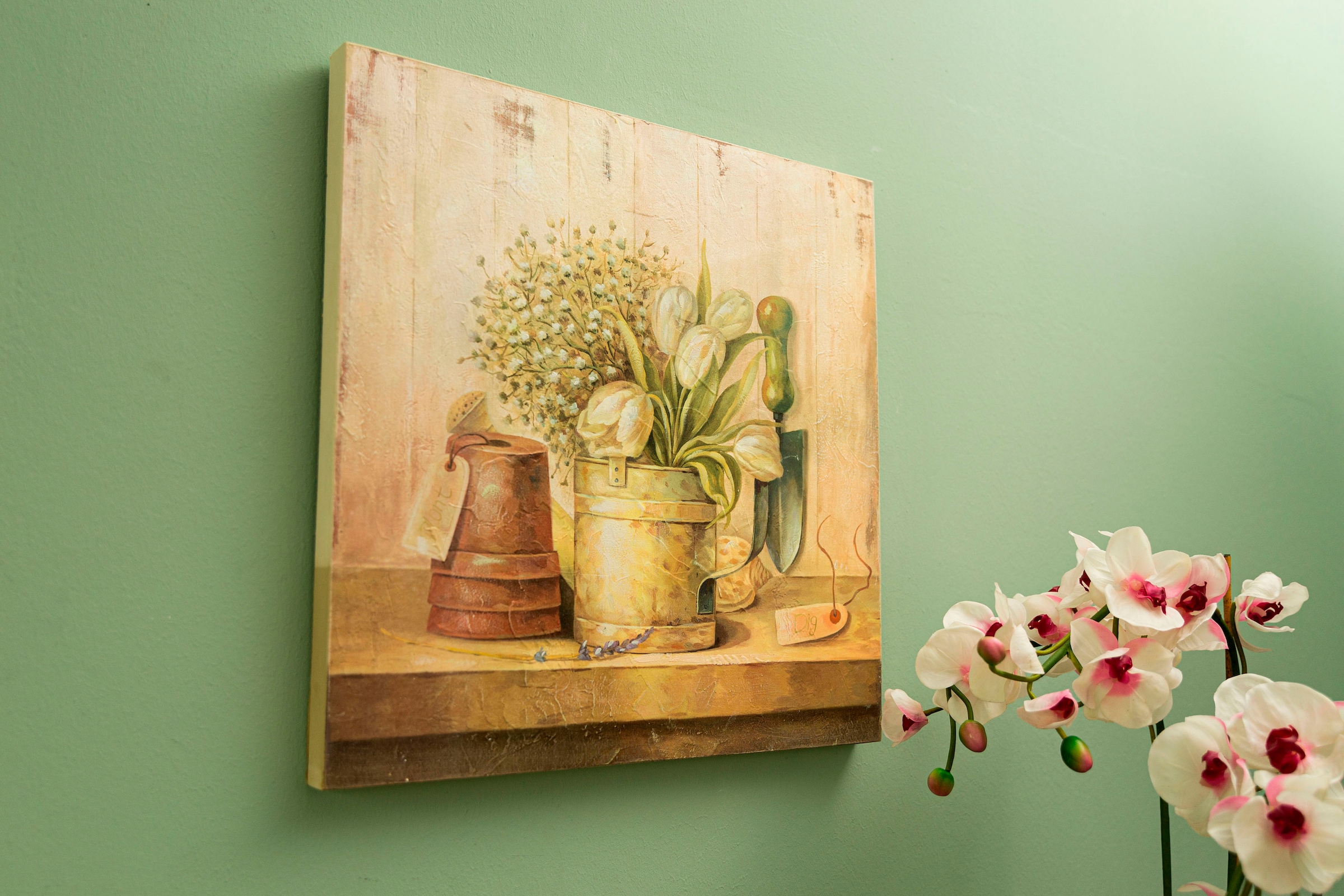 Myflair Möbel & Accessoires Wandbild »Elin«, Motiv kaufen Blumen, cm, Wohnzimmer Wanddeko, 50x50