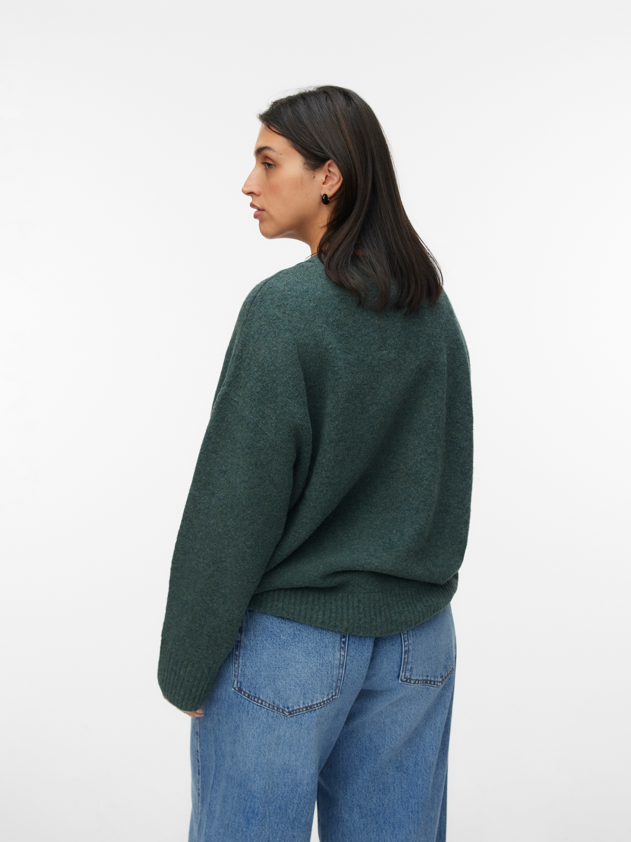 Vero Moda Curve Pull en tricot »VMCBOOM LS O-NECK PULLOVER GA NOOS CUR«