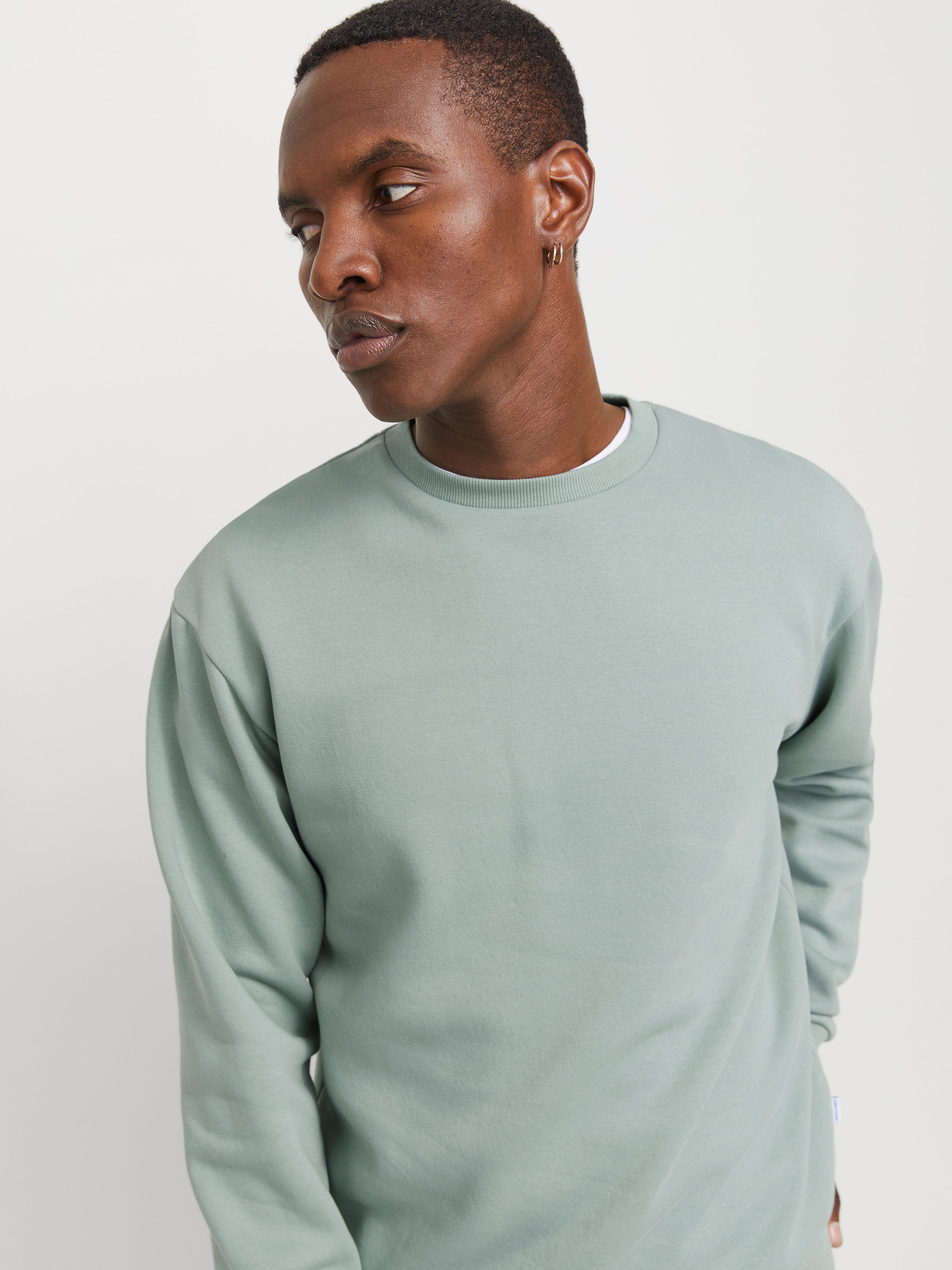 Jack & Jones Sweatshirt »JJEBRADLEY SWEAT CREW NOOS«, mit Rippbündchen