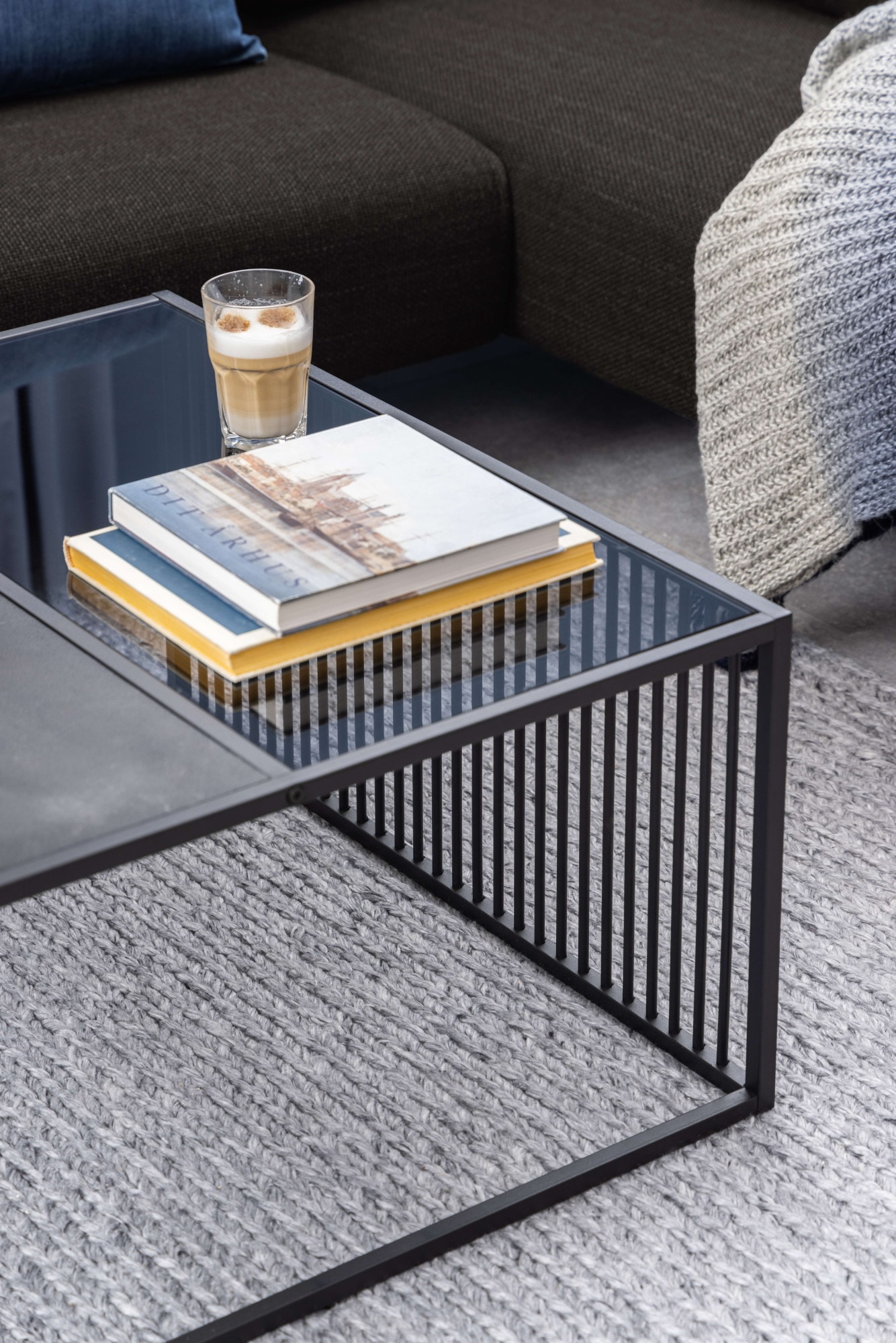ACTONA GROUP Couchtisch »Strington, Marmoroptik schwarz - modern & stilvoll, pflegeleicht« Couchtisch, Beistelltisch, Kaffeetisch,  OTTOs Choice,  Glasplatte & Metallgestell, verschiedene  Formen