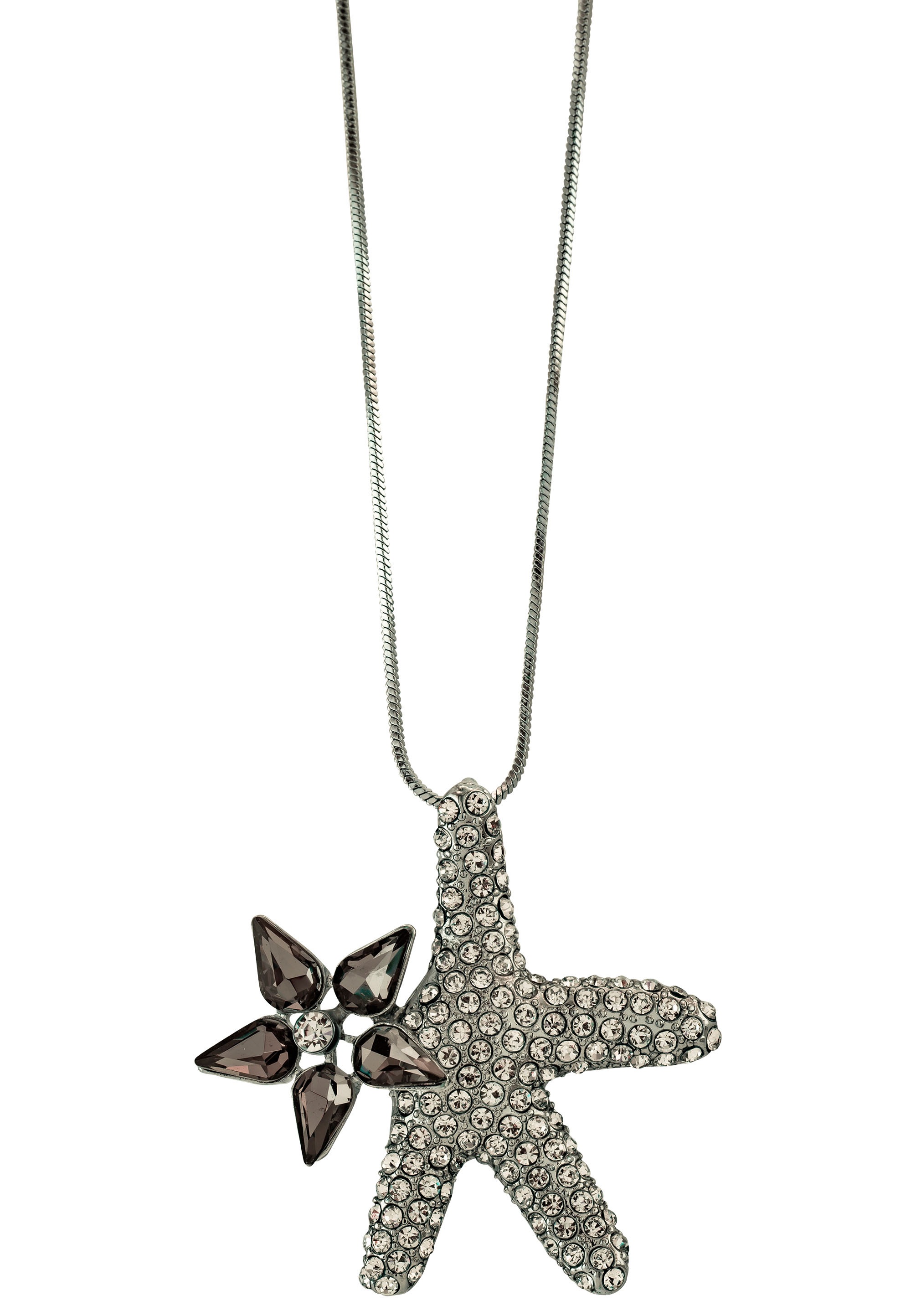 Image of J.Jayz Kette mit Anhänger »Seestern mit Blüte, maritim«, mit Glassteinen bei Ackermann Versand Schweiz