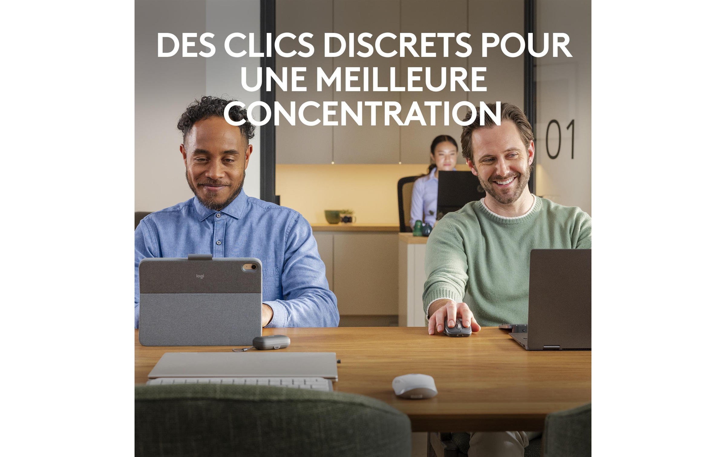 Logitech Maus »Maus MX Anywhere 3s Pale Grey«, kabellos