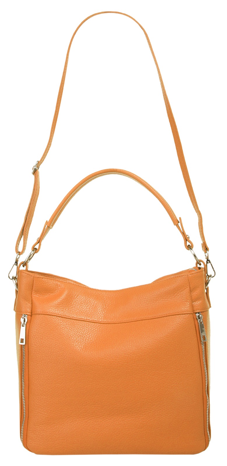 Cluty Henkeltasche, echt Leder, Made in Italy