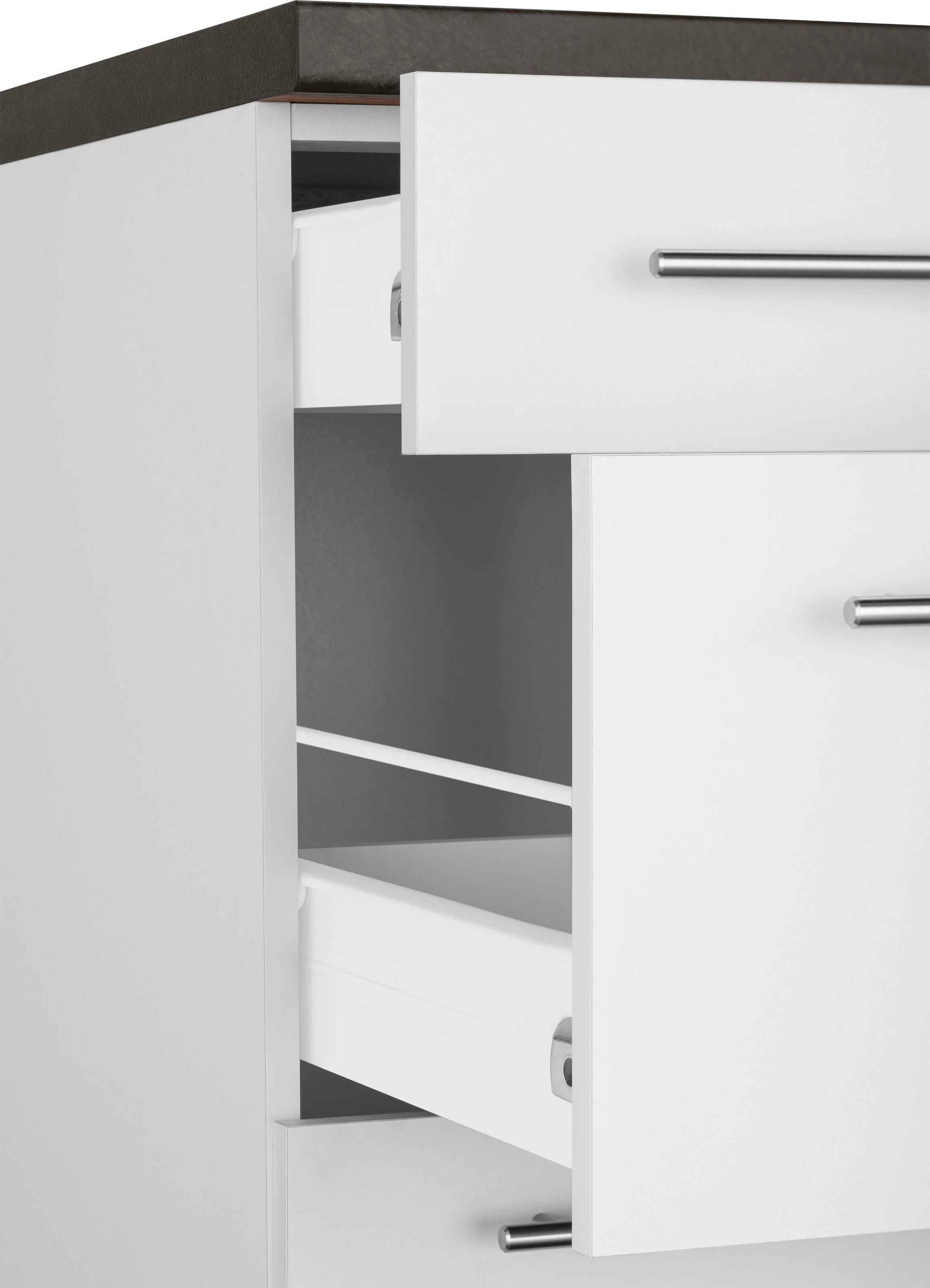 wiho Küchen Unterschrank »Unna«, 90 cm breit, mit 2 grossen Auszügen