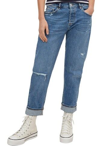 Comma Boyfriend-Jeans, im Used-Look mit Destroyes kaufen