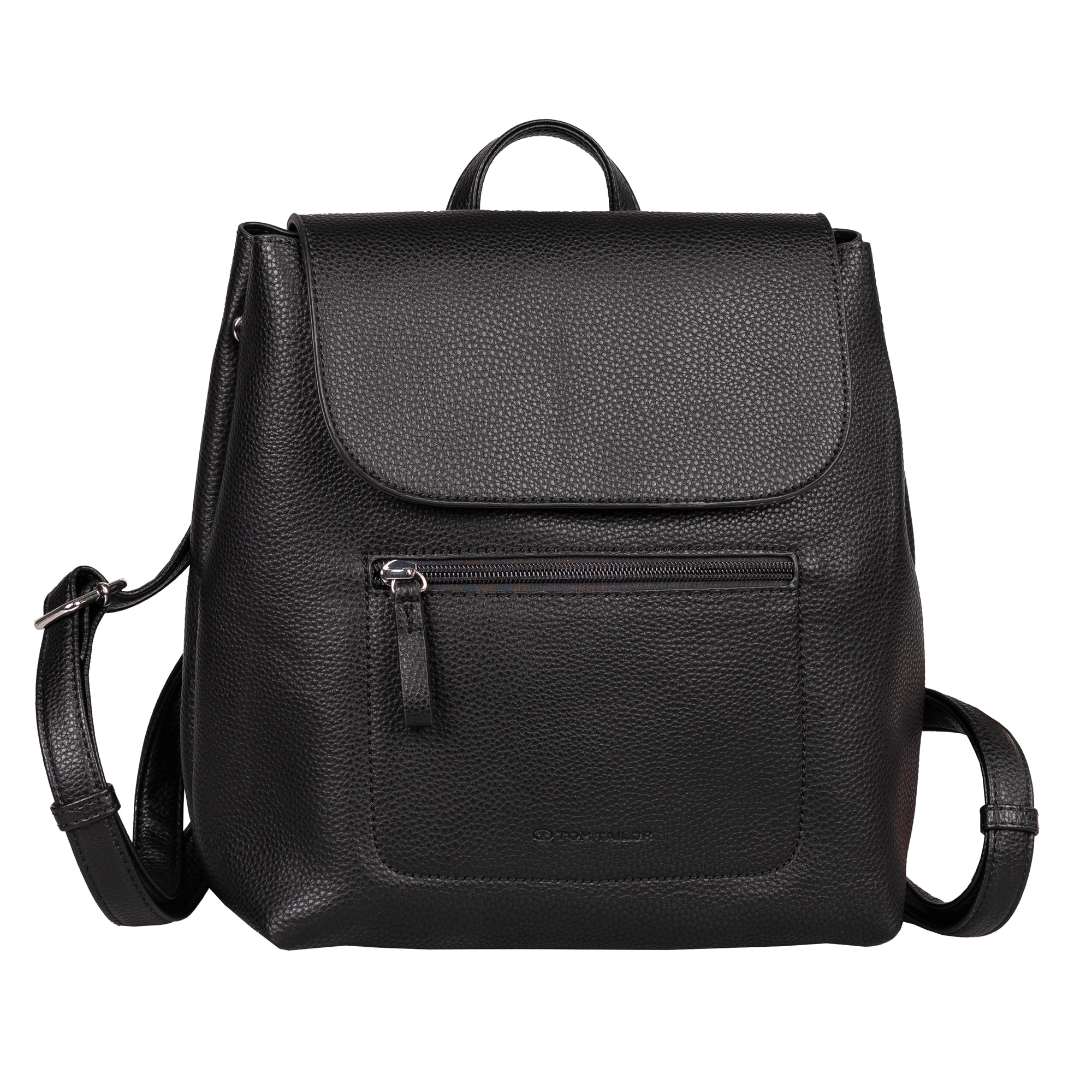 Image of TOM TAILOR Rucksack "Elis" aus weich gekörntem Lederimitat und feinem Logo